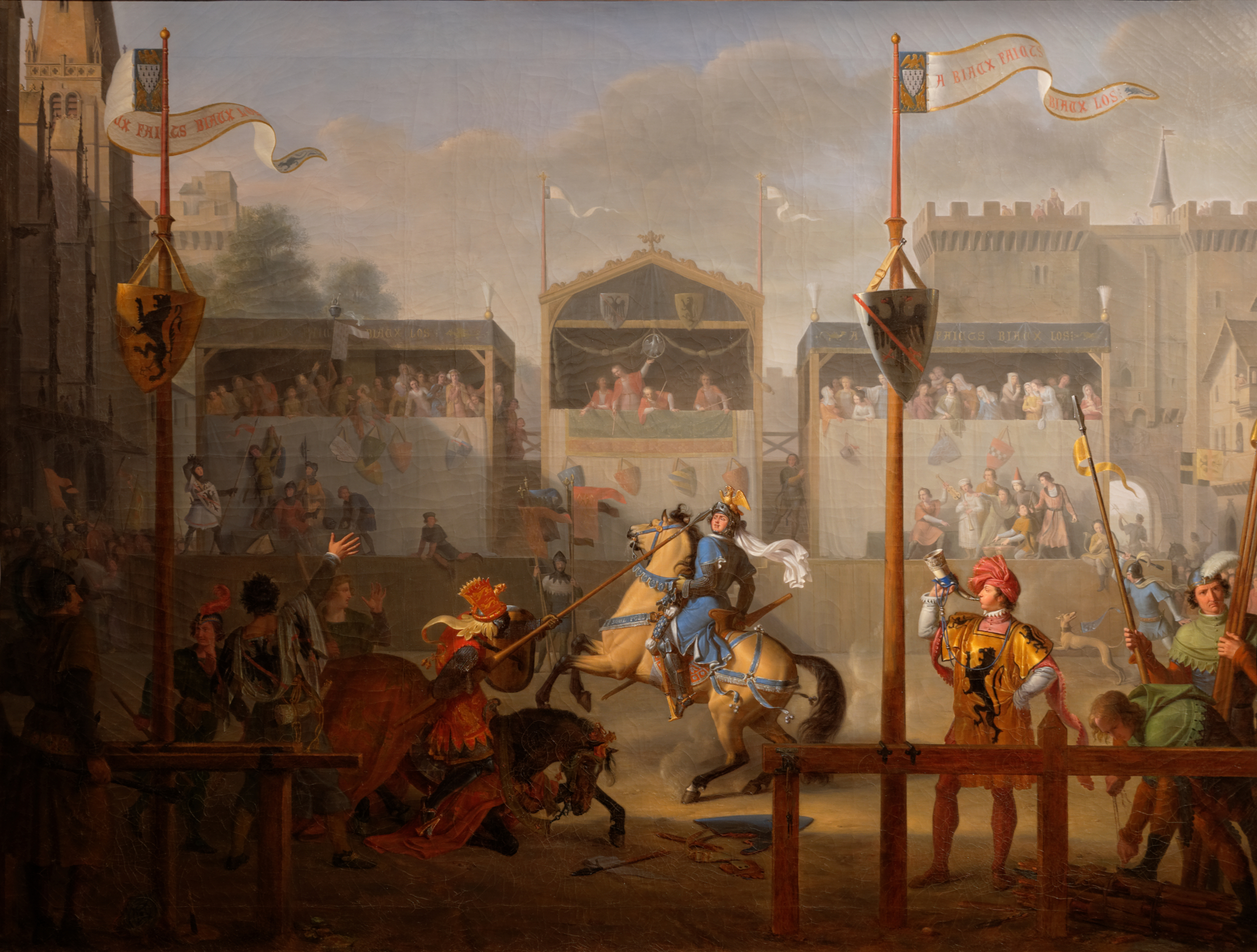 The Tournament, Bertrand Du Guesclin, whose father had forbidden him from participating in this tournament
