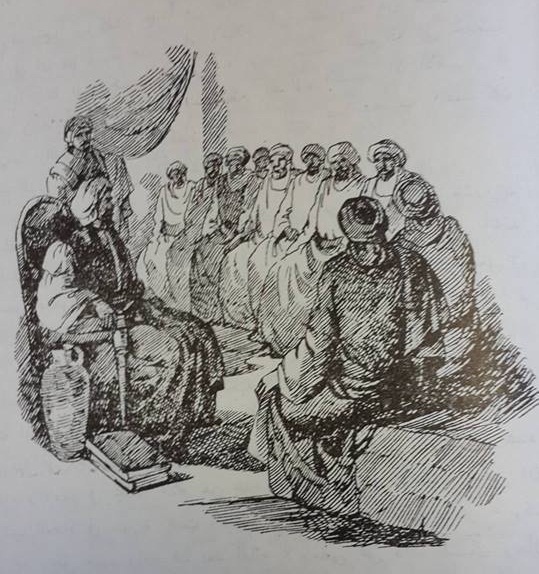 Saladin Ayyubi holding his council