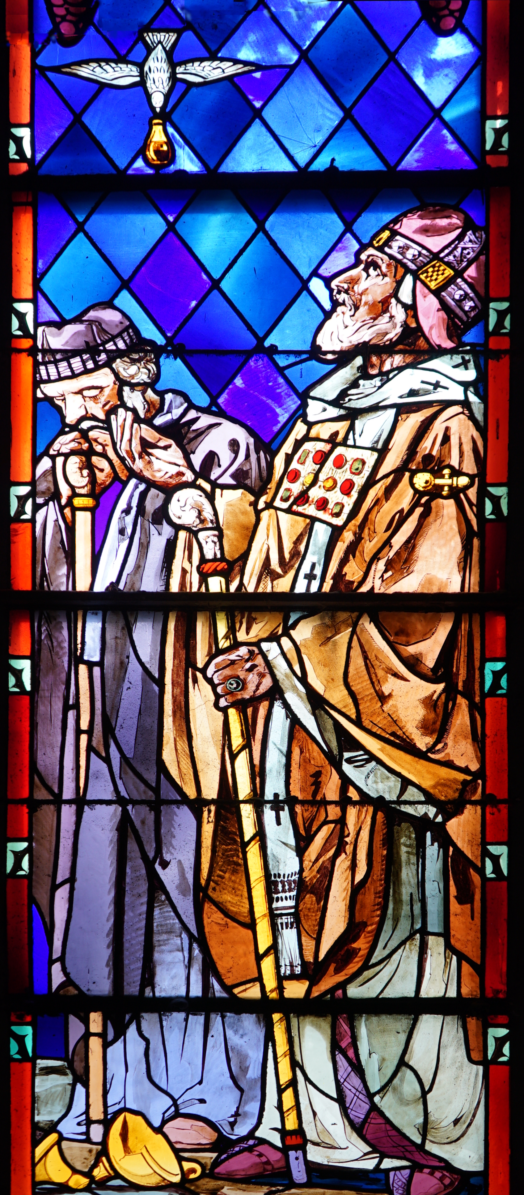 453-540, The stained glass window of Saint Remiguis and Saint Vaast