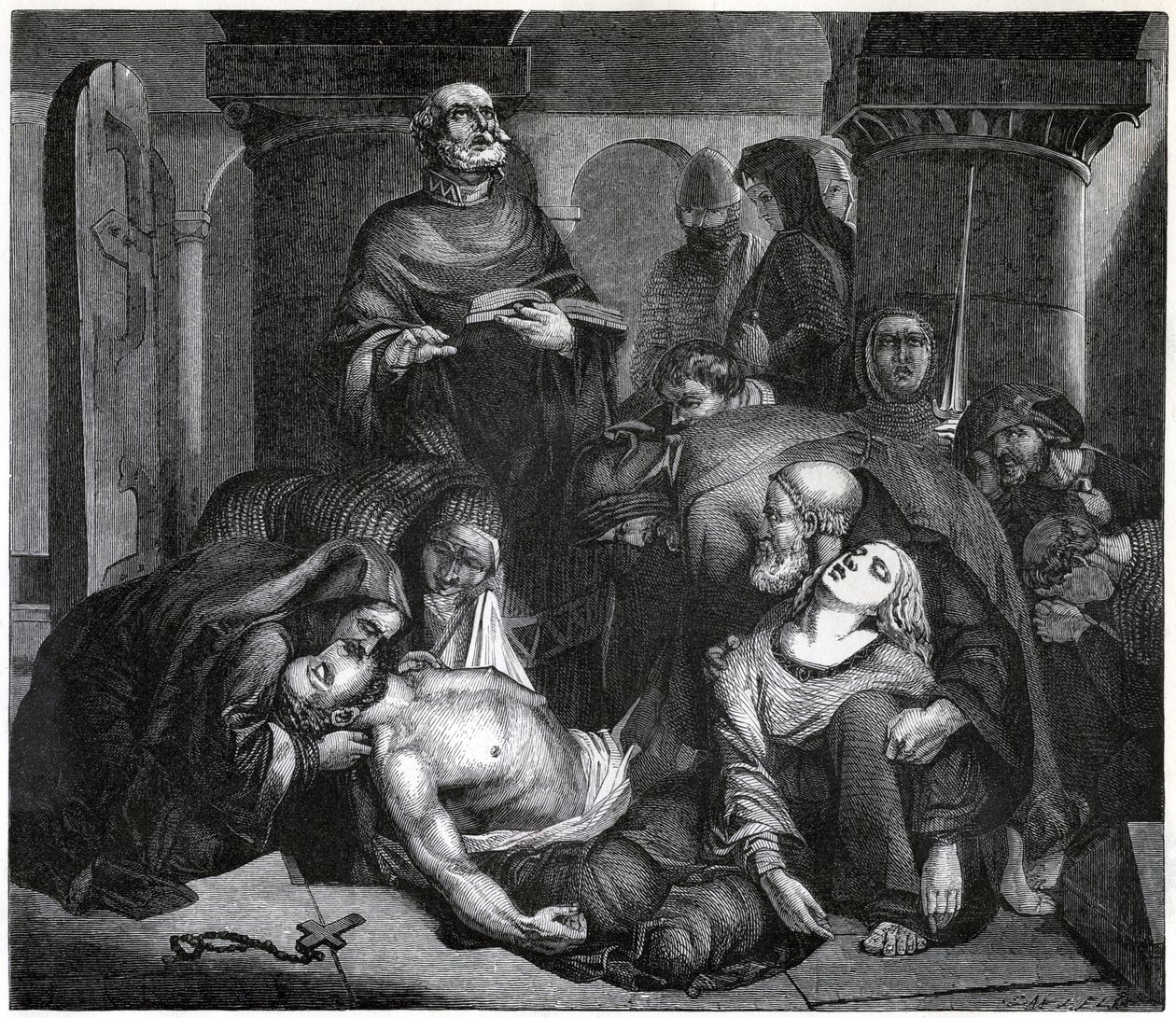 The Burial of Harold at Waltham Abbey