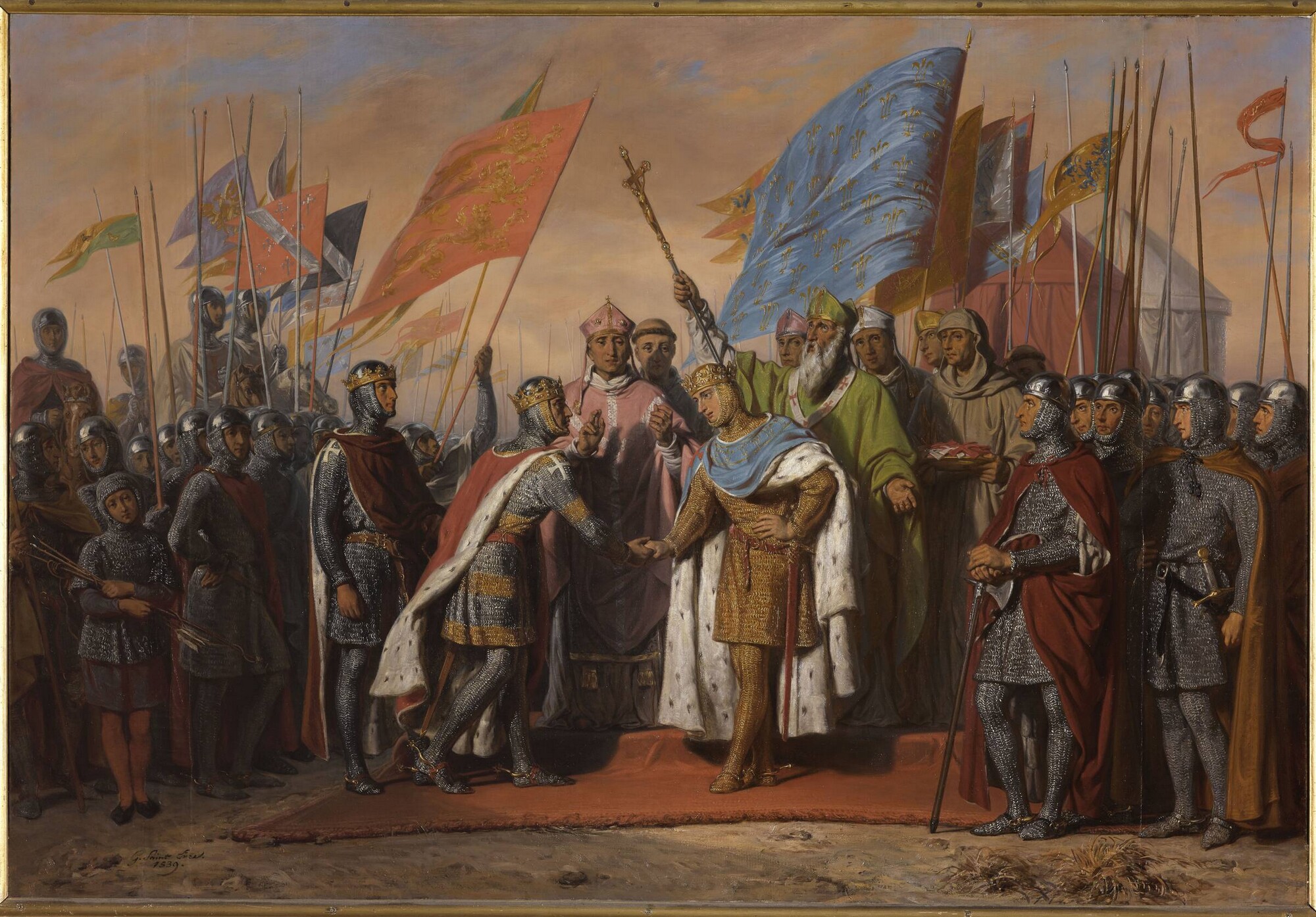 Interview of Philip Augustus with Henry II at Gisors