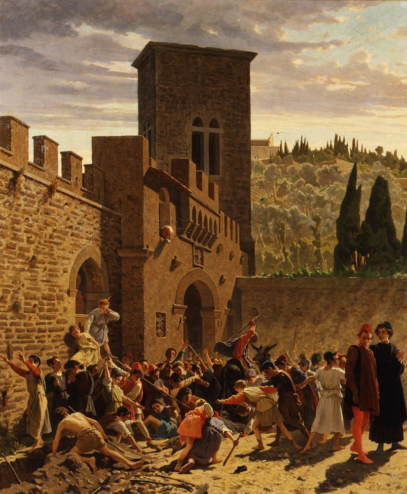 Discovery of the body of Jacopo de' Pazzi