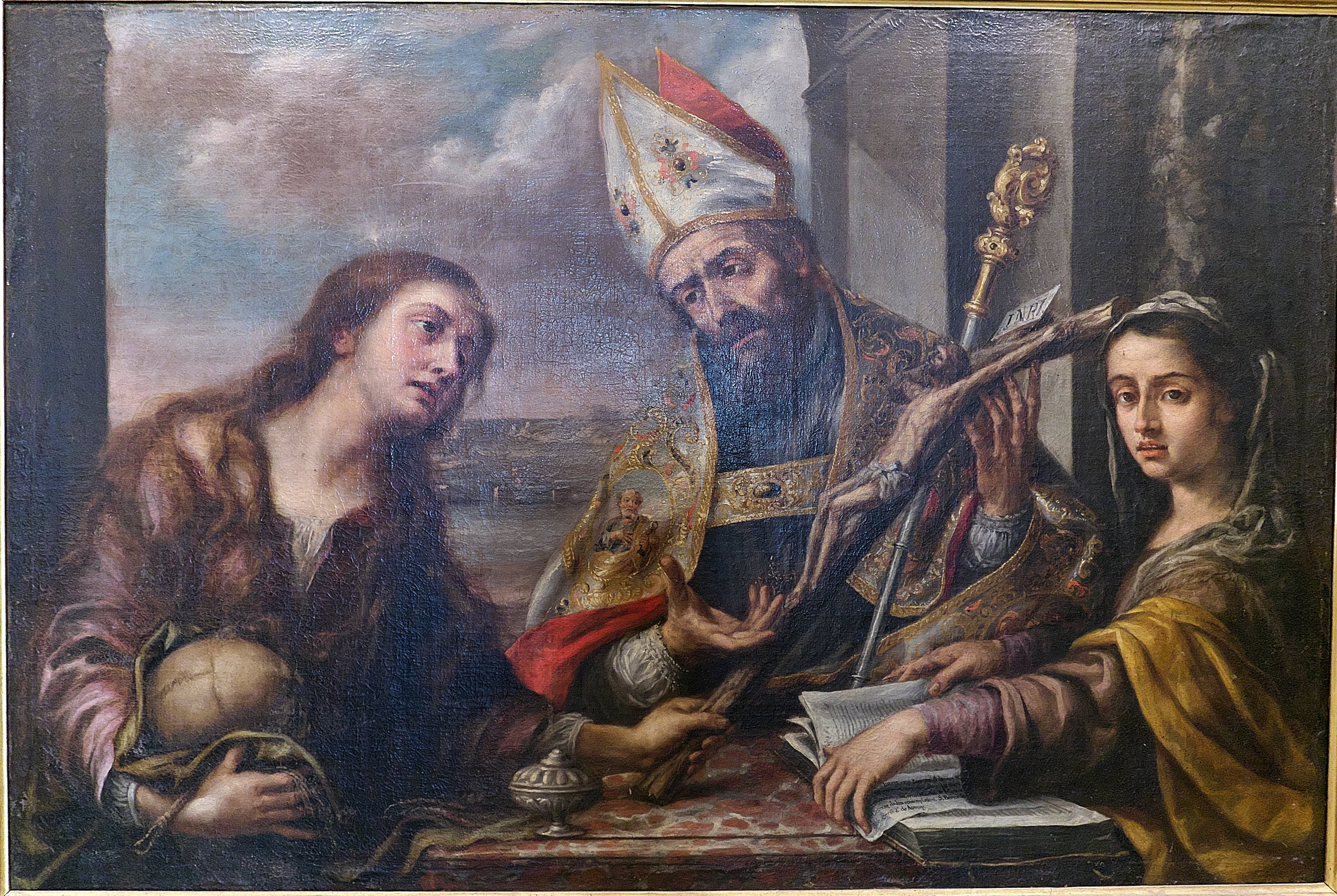 Saint Lazarus with Mary Magdalene and St. Marha