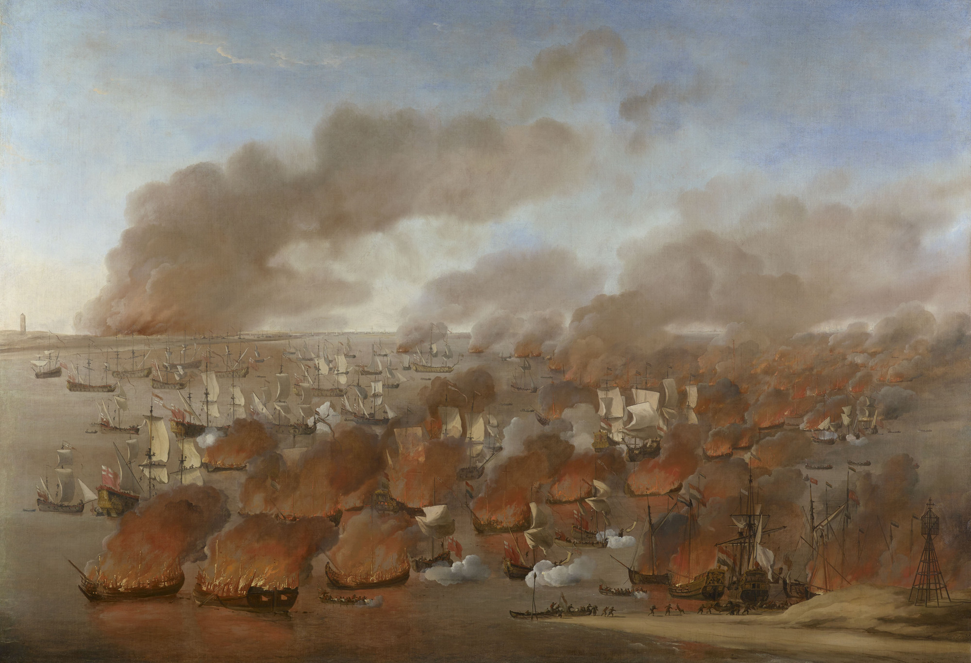 'Holmes's Bonfire', the burning of Dutch Merchant Ships between Terschelling and Vlieland