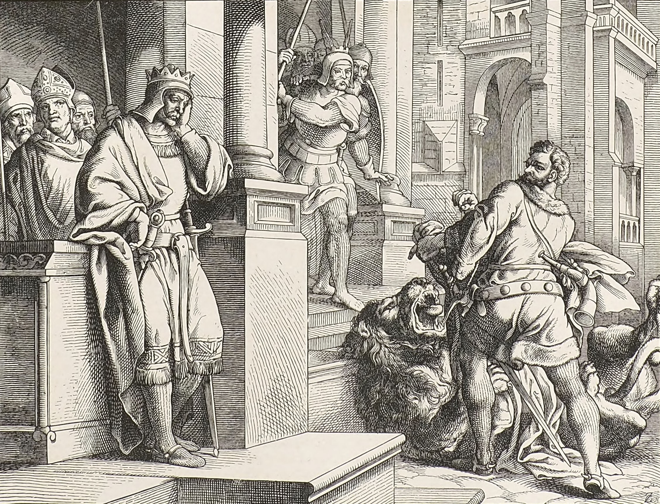 Wiprecht of Groitzsch beats a lion