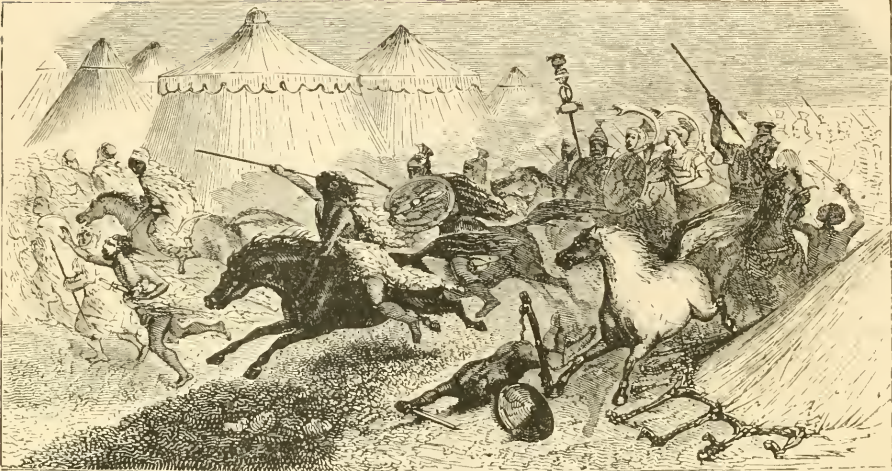Appius Claudius defeating the Carthagians (Messina,)