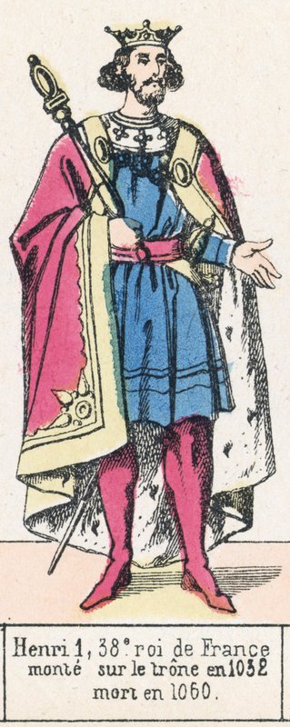 Henry I, 38th King of France, ascended the throne in 1032, died in