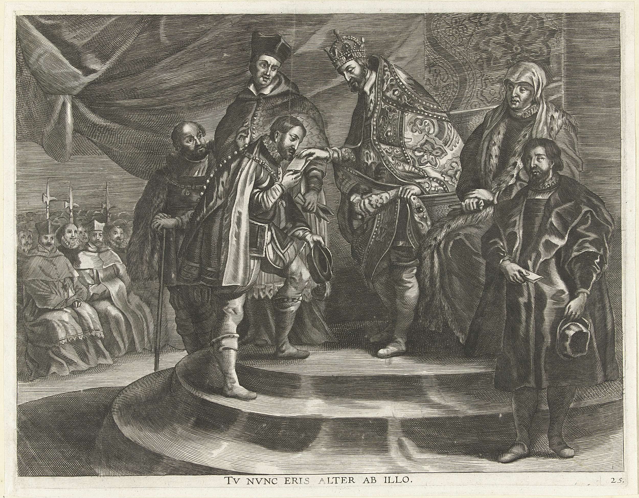 Charles V abdicates in favor of Philip II