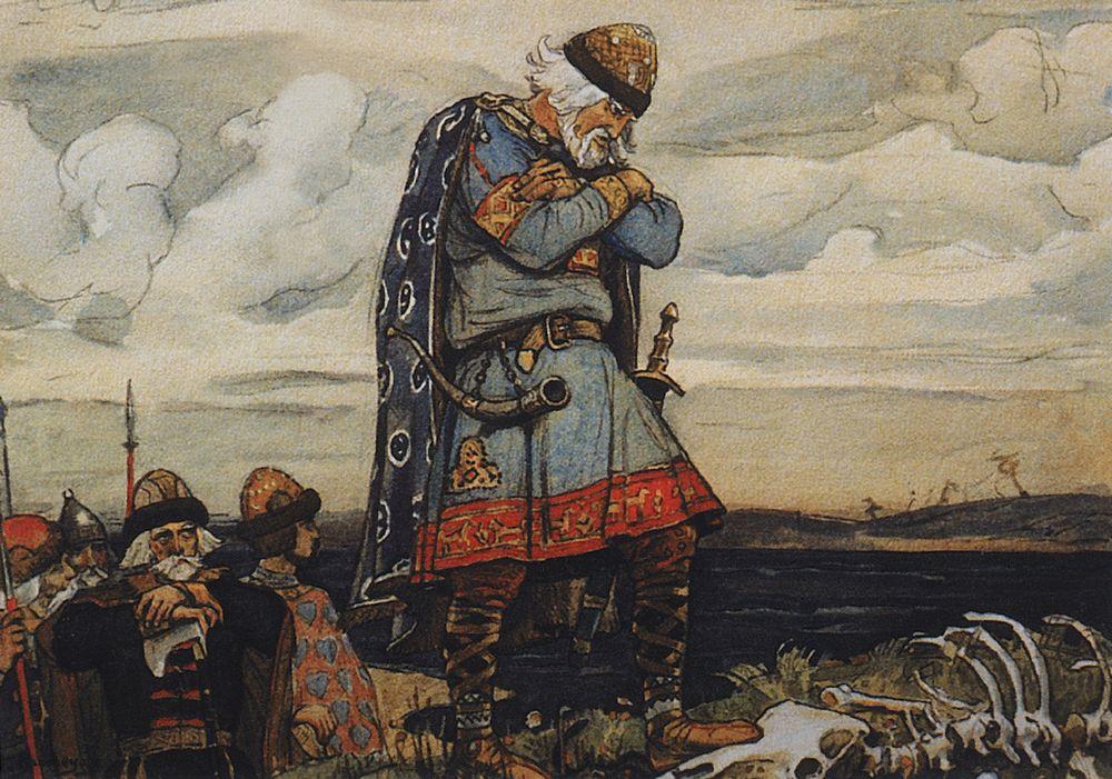 Oleg at his horse's remains