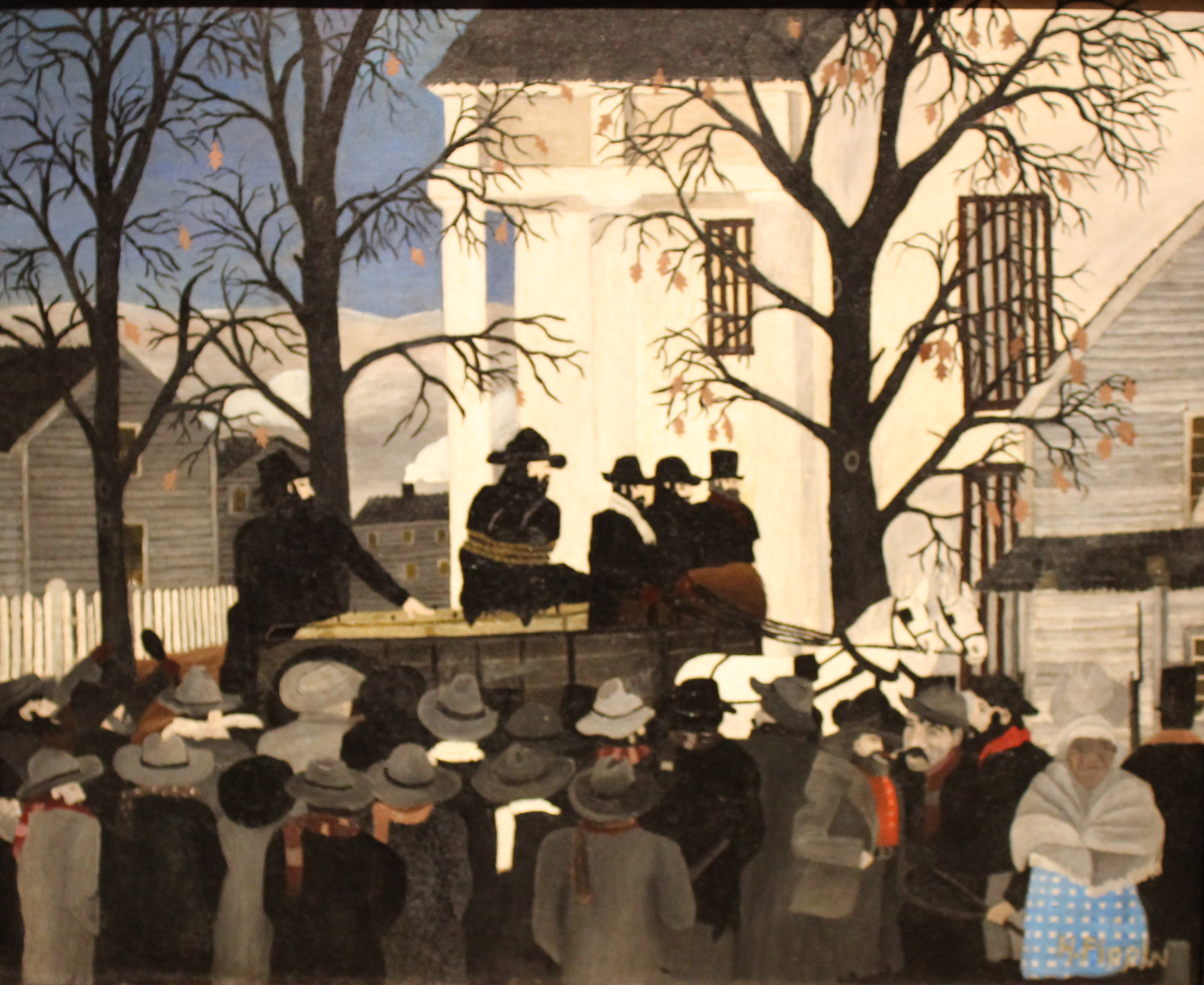 John Brown Going to His Hanging by Horace Pippin