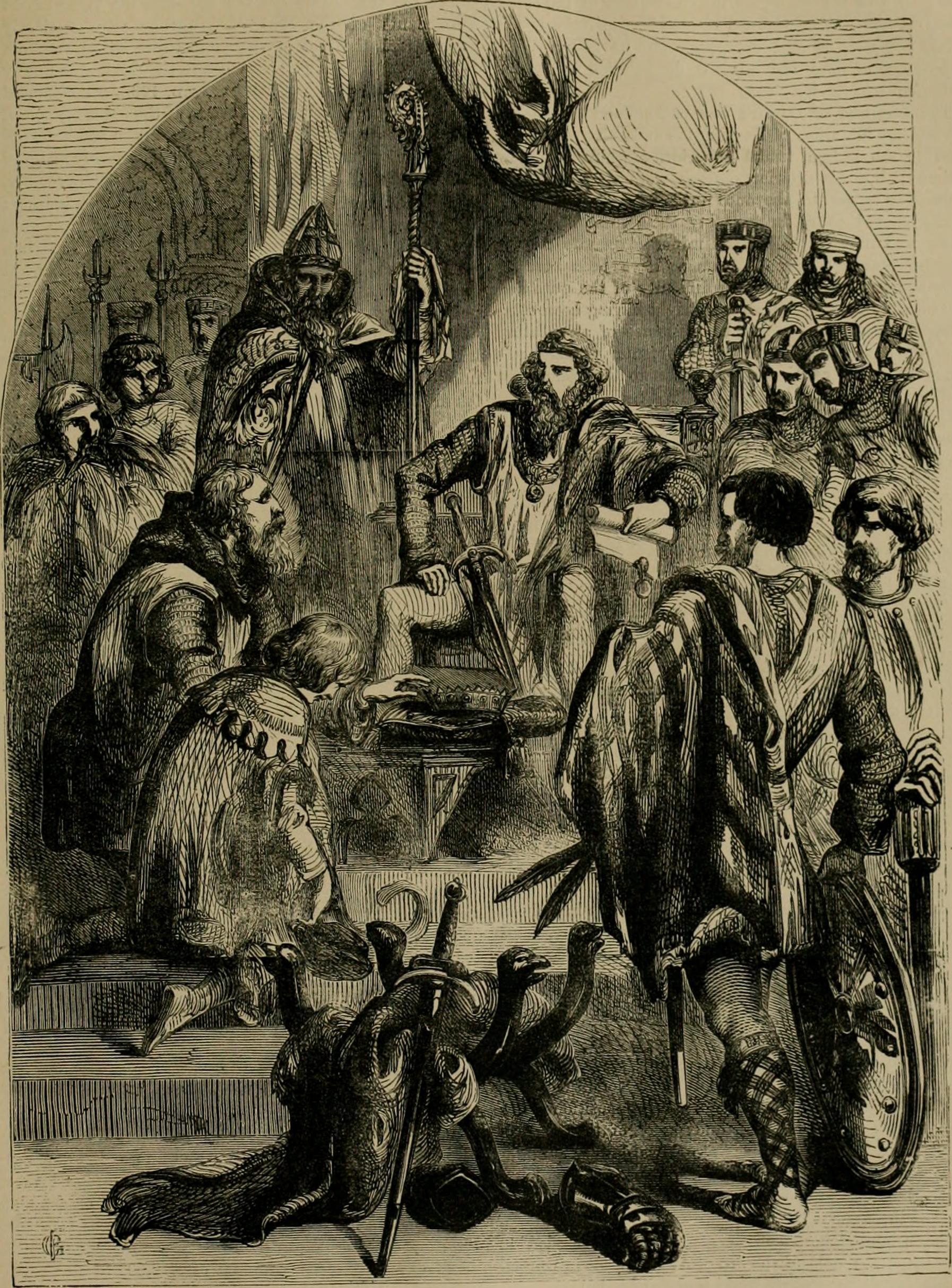 John Baliol doing Homage for the Crown of Scotland