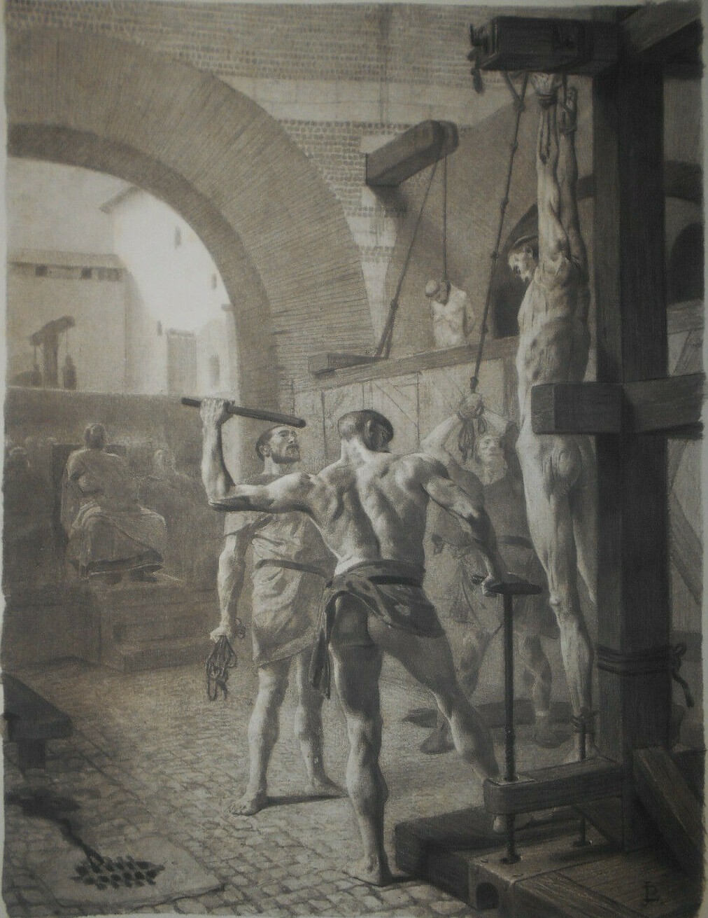 Abbots and priests were subjected, in a public place, to different kinds of torture