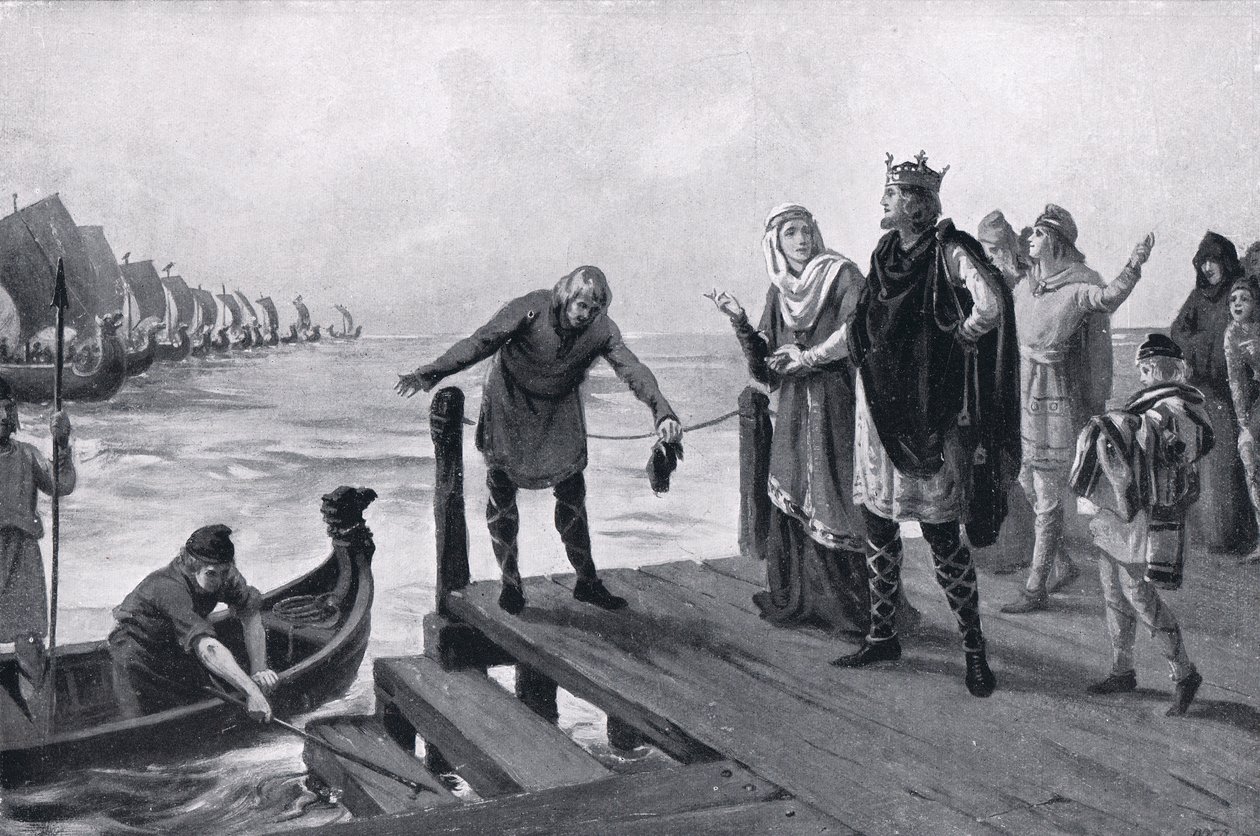 Edgar the Peaceable holding a naval review