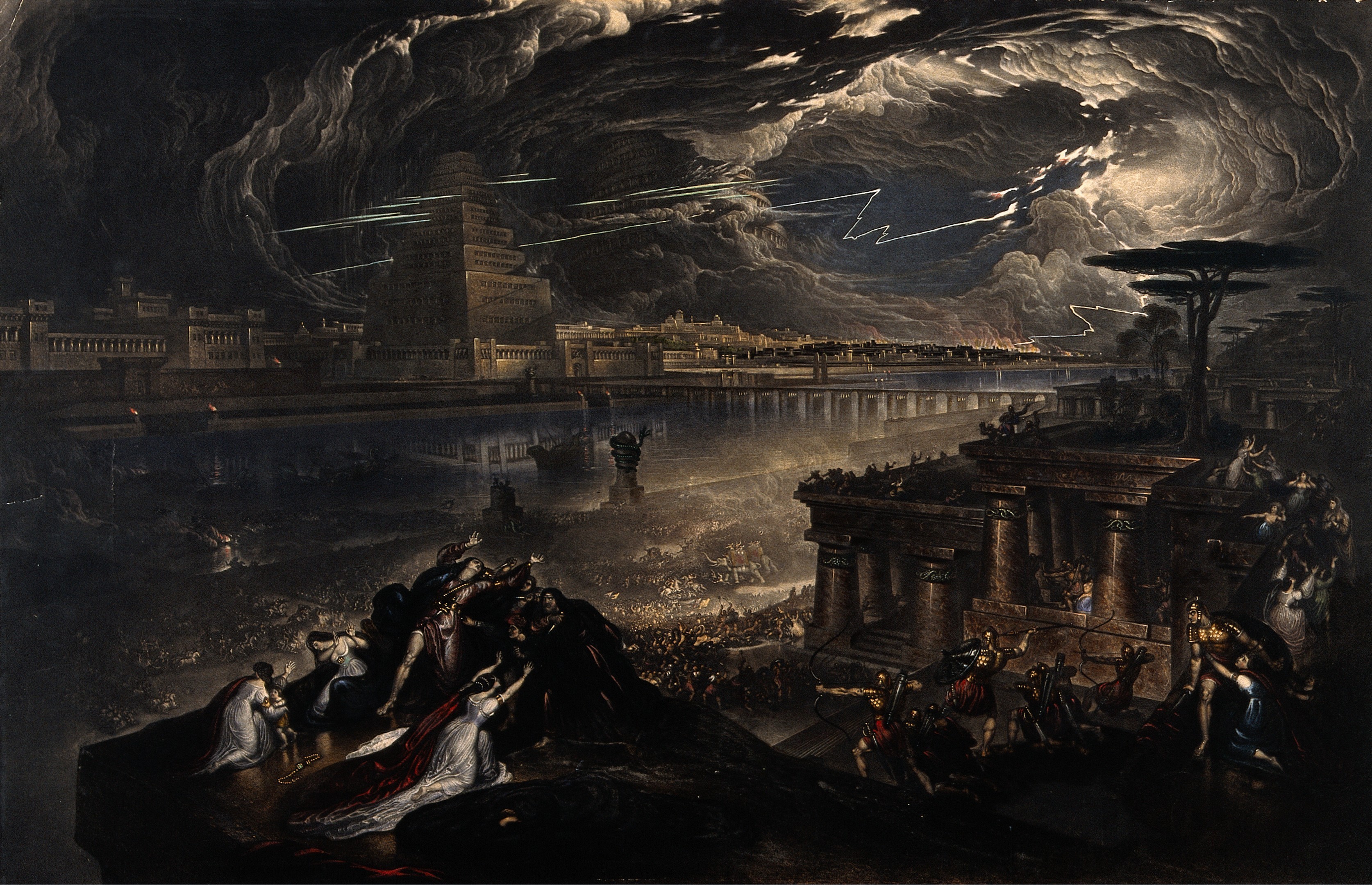 The Fall of Babylon, Cyrus the Great defeating the Babylonian army