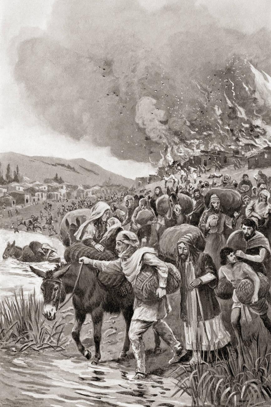 The burning of Sardis during the Ionian Revolt