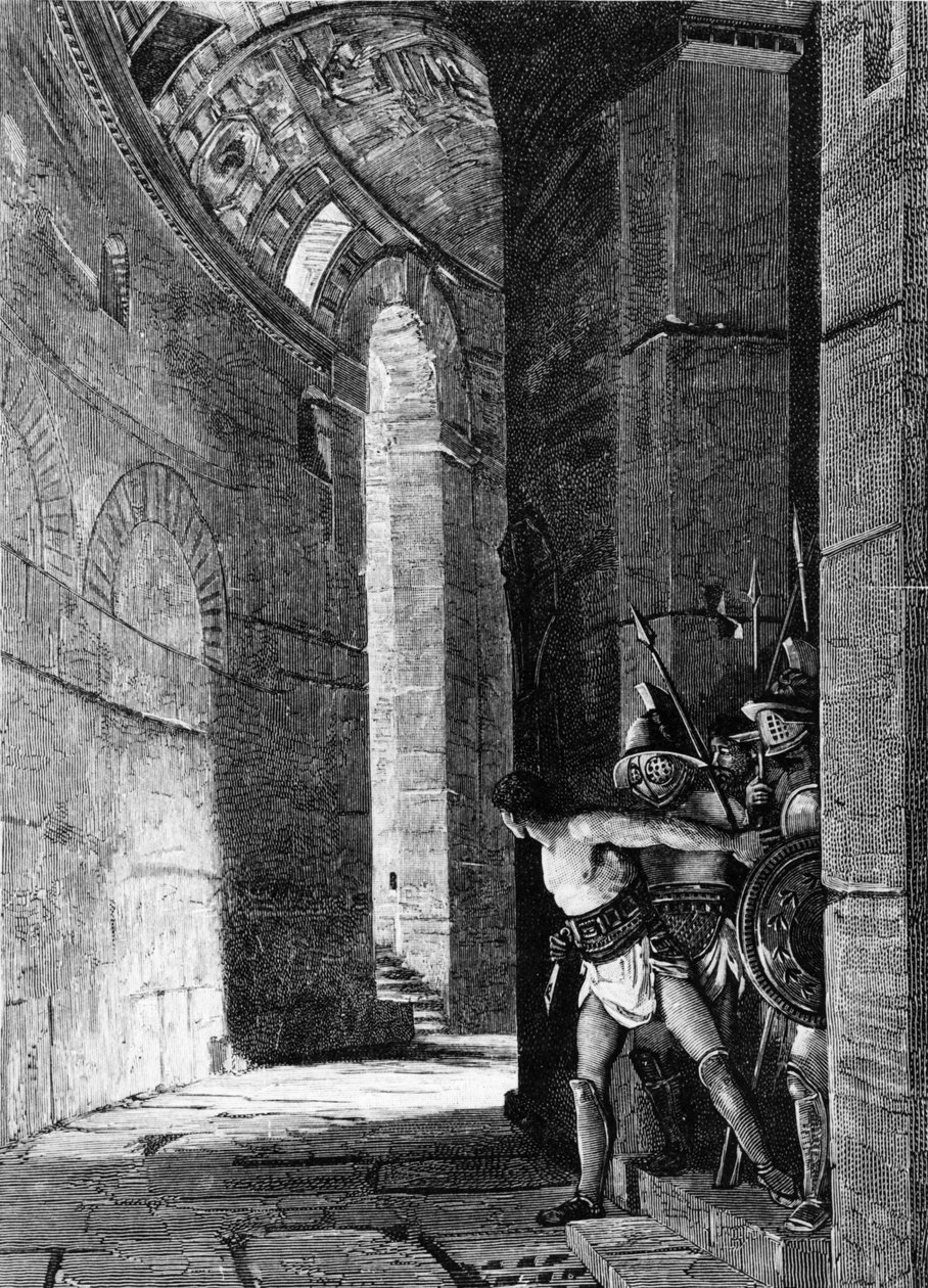Escape of Spartacus and his fellowmen, revolt of Capua