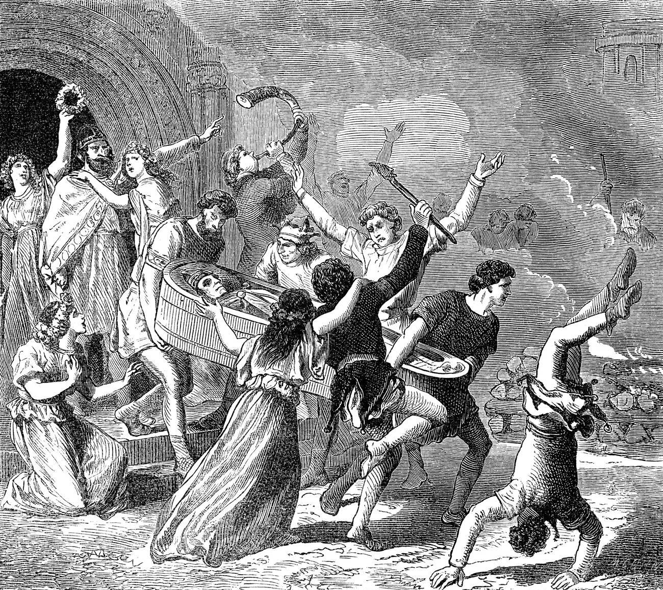 The exhumation of Constantine V by Michael III (2)