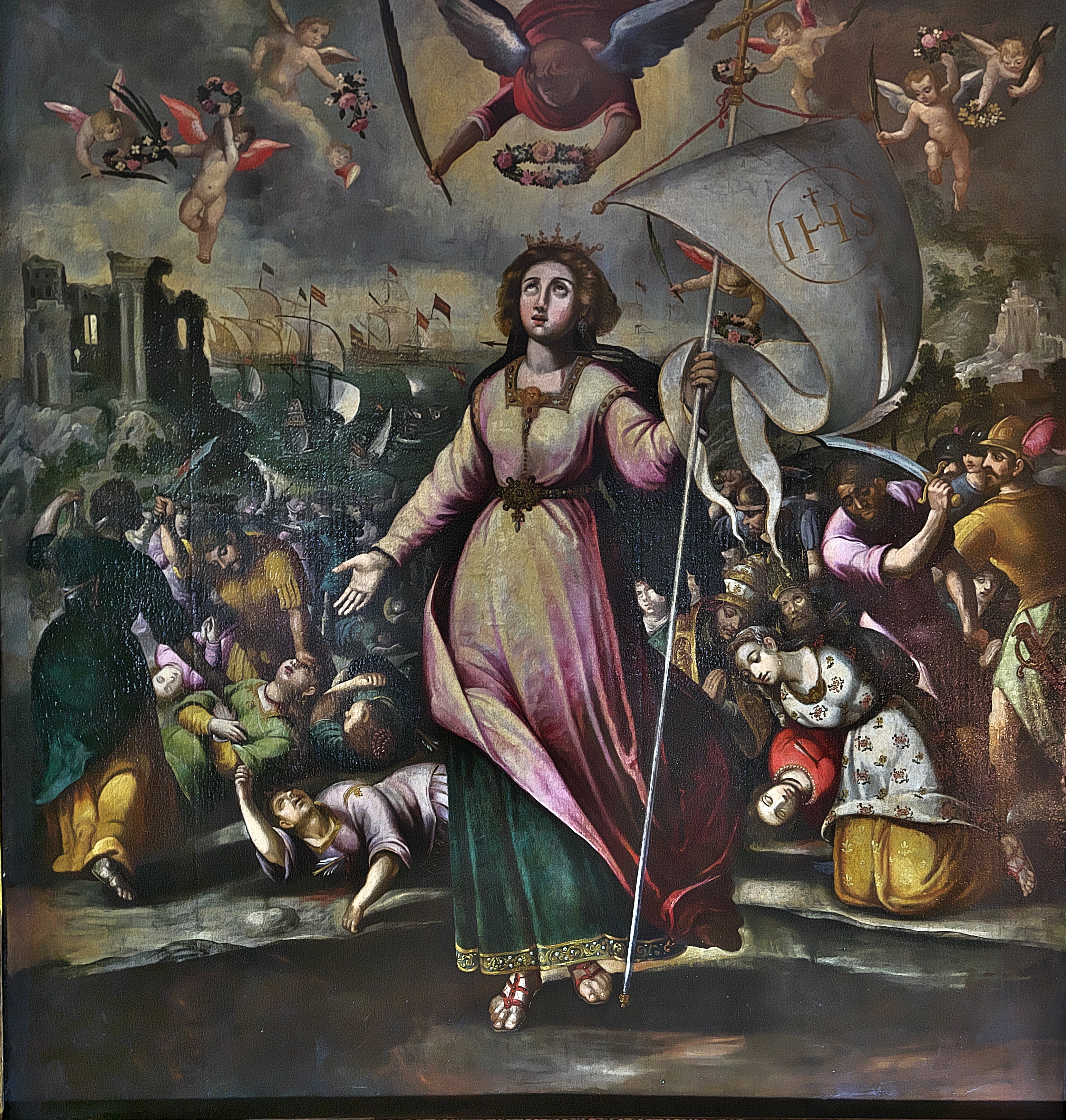 Painting of Saint Ursula and the eleven thousand virgins (17th century) Saint Ursula, Old Cathedral of Coimbra