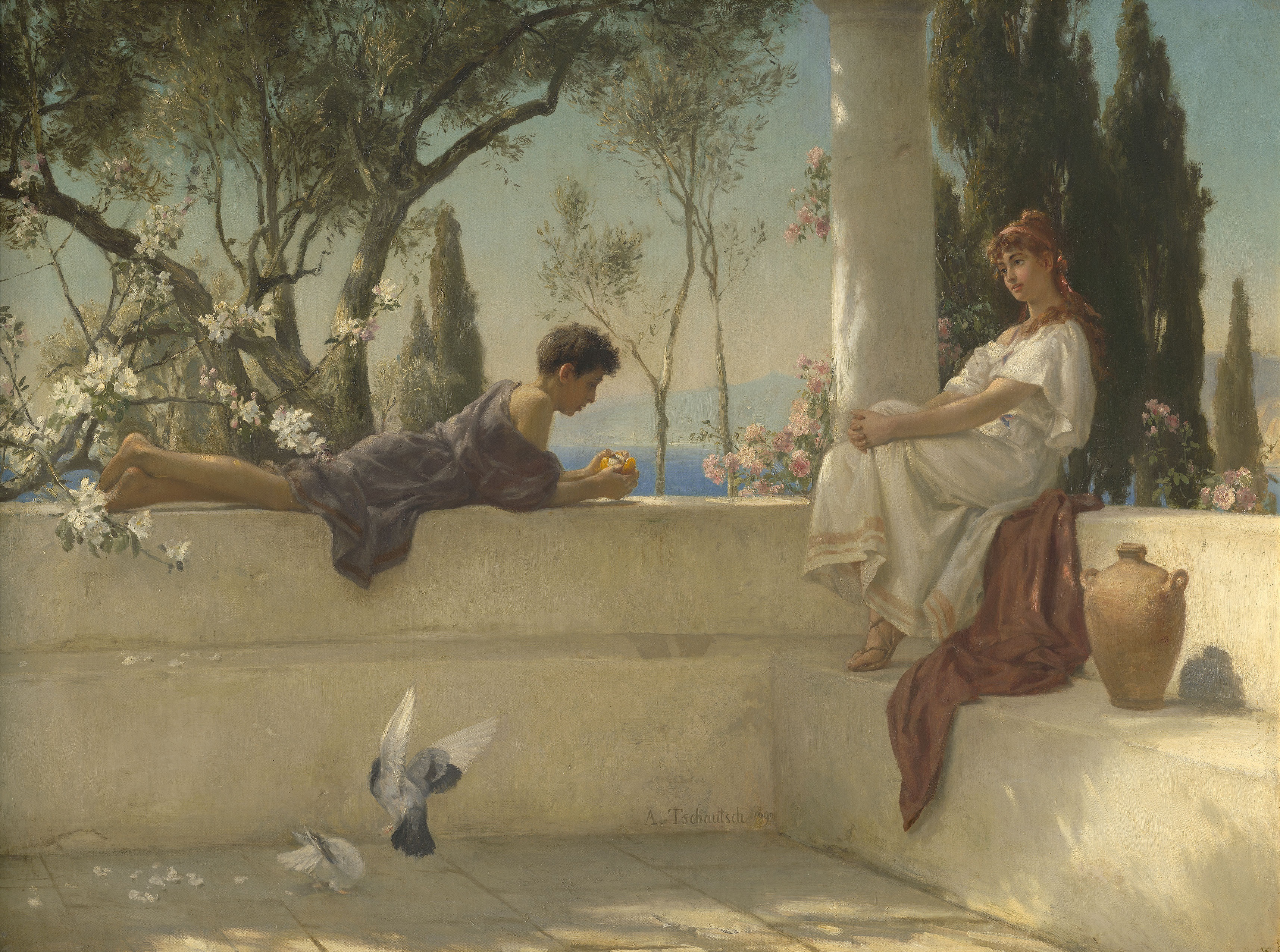 Young Couple on the Porch