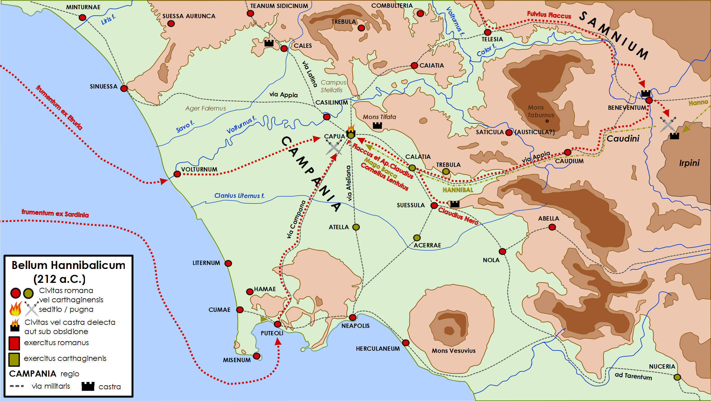 Hannibal's military campaign  in Campania