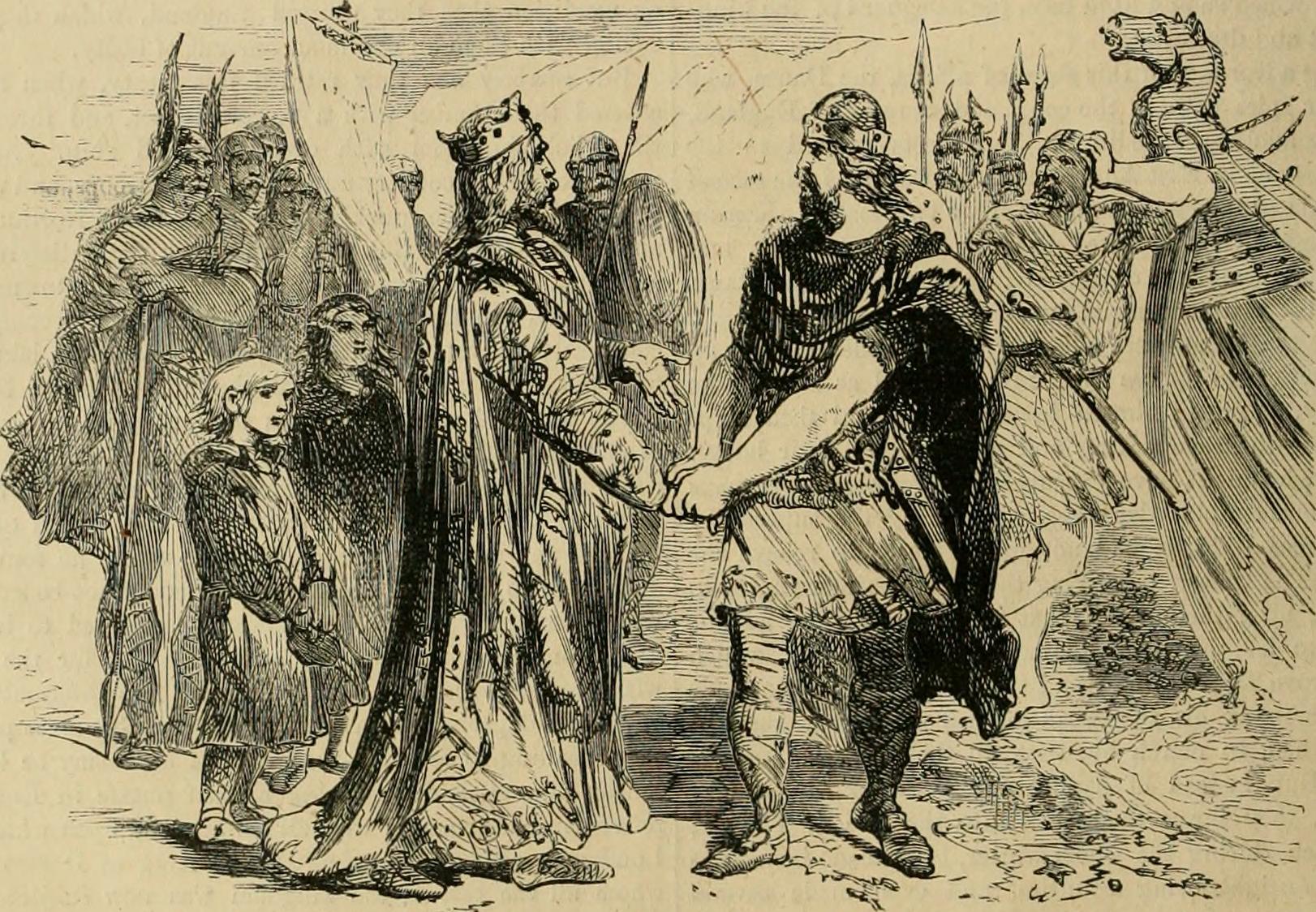 Meeting of Edmund Ironside and Canute, on the Isle of Alney