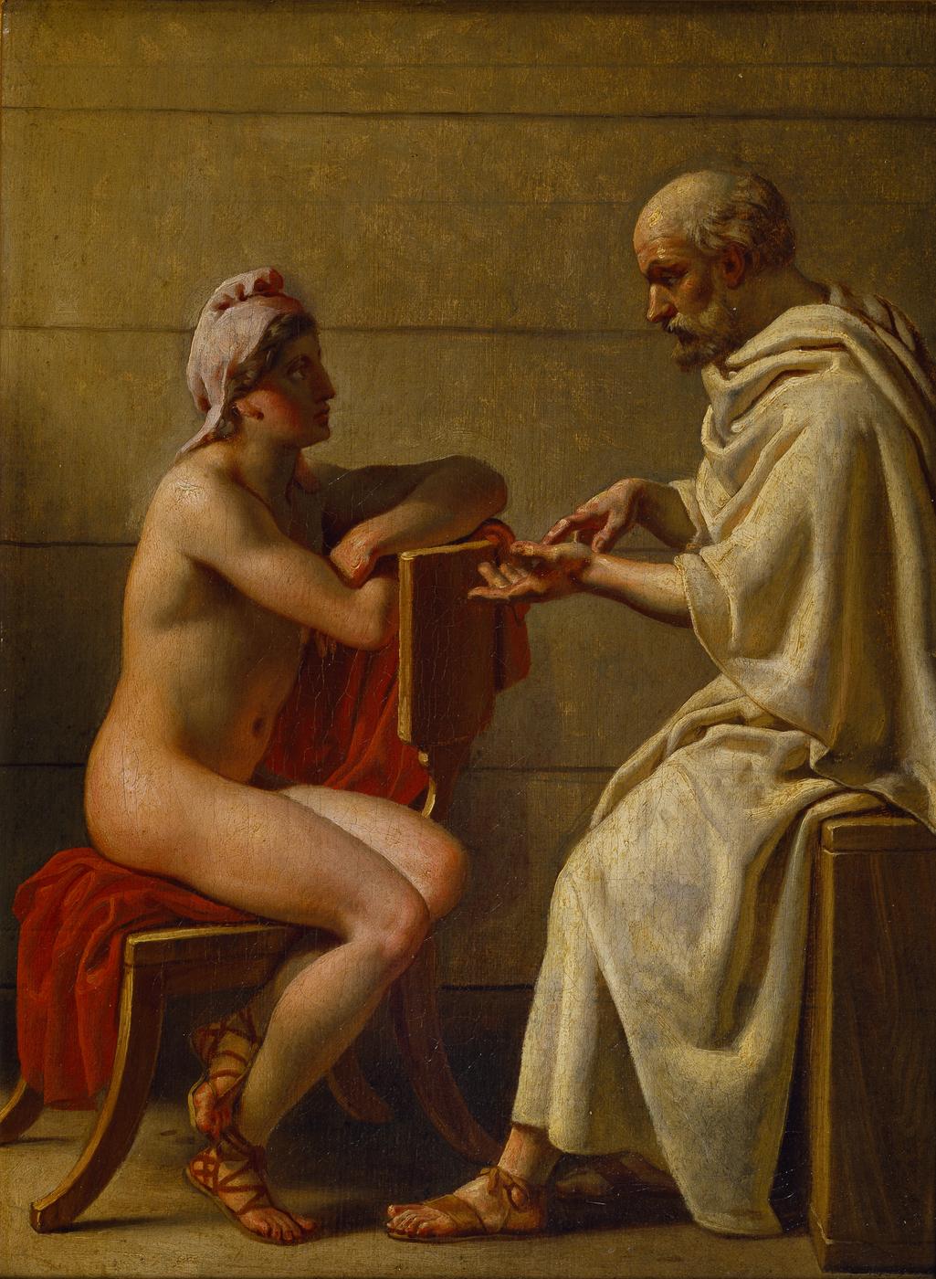Socrates & Alcibiades, Christoffer Wilhelm Eckersberg