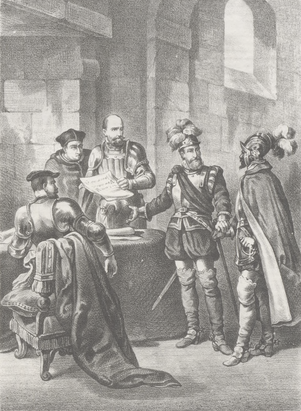Agreement of Francesco Pizarro, Almagro and Hernando de Luque, c. 1529 Josep Serra i Porsón