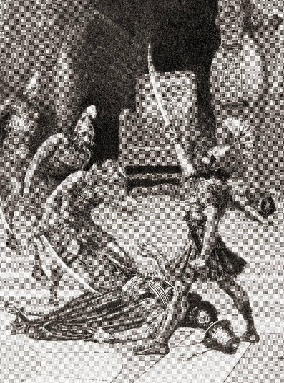 The death of Belshazzar