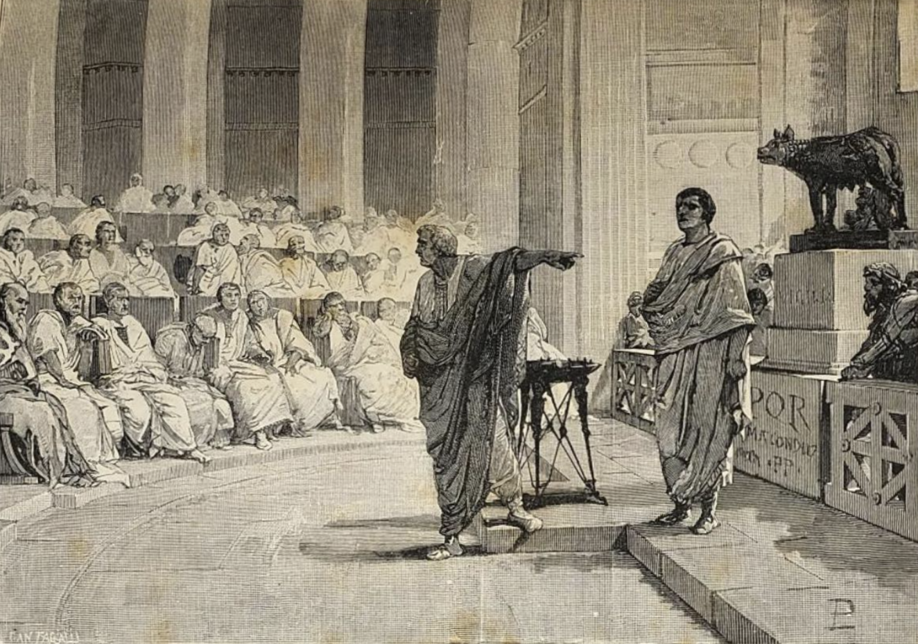 Spurius Cassius accused by his father in the Senate