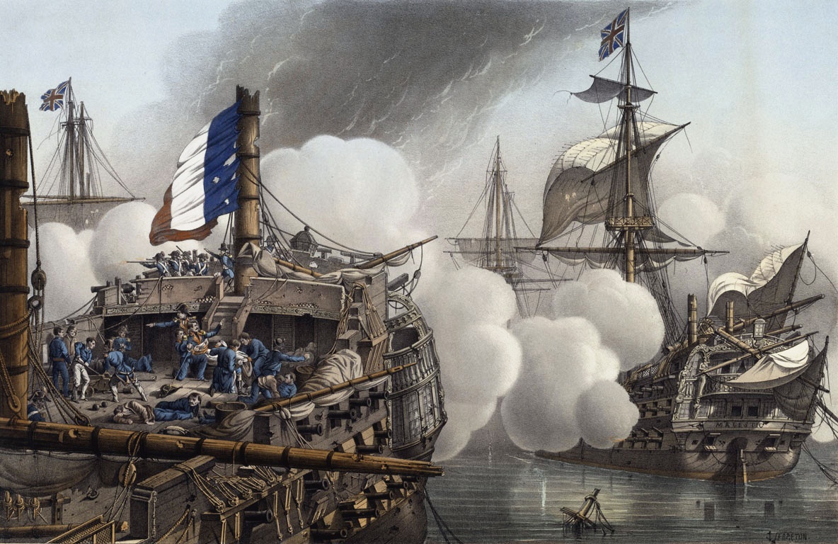 The Tonnant, at the Battle of Aboukir Louis Le Breton