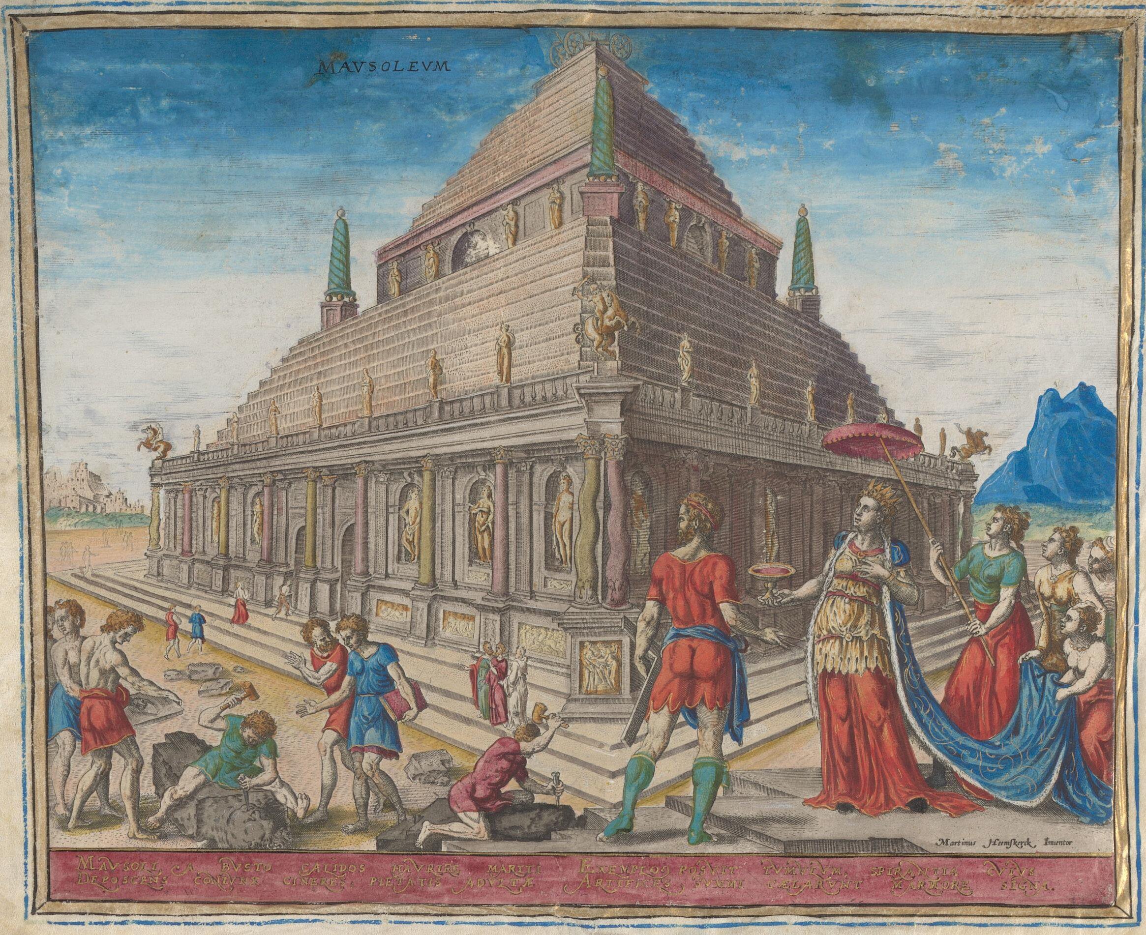 Mausoleum at Halicarnassus and Colosseum