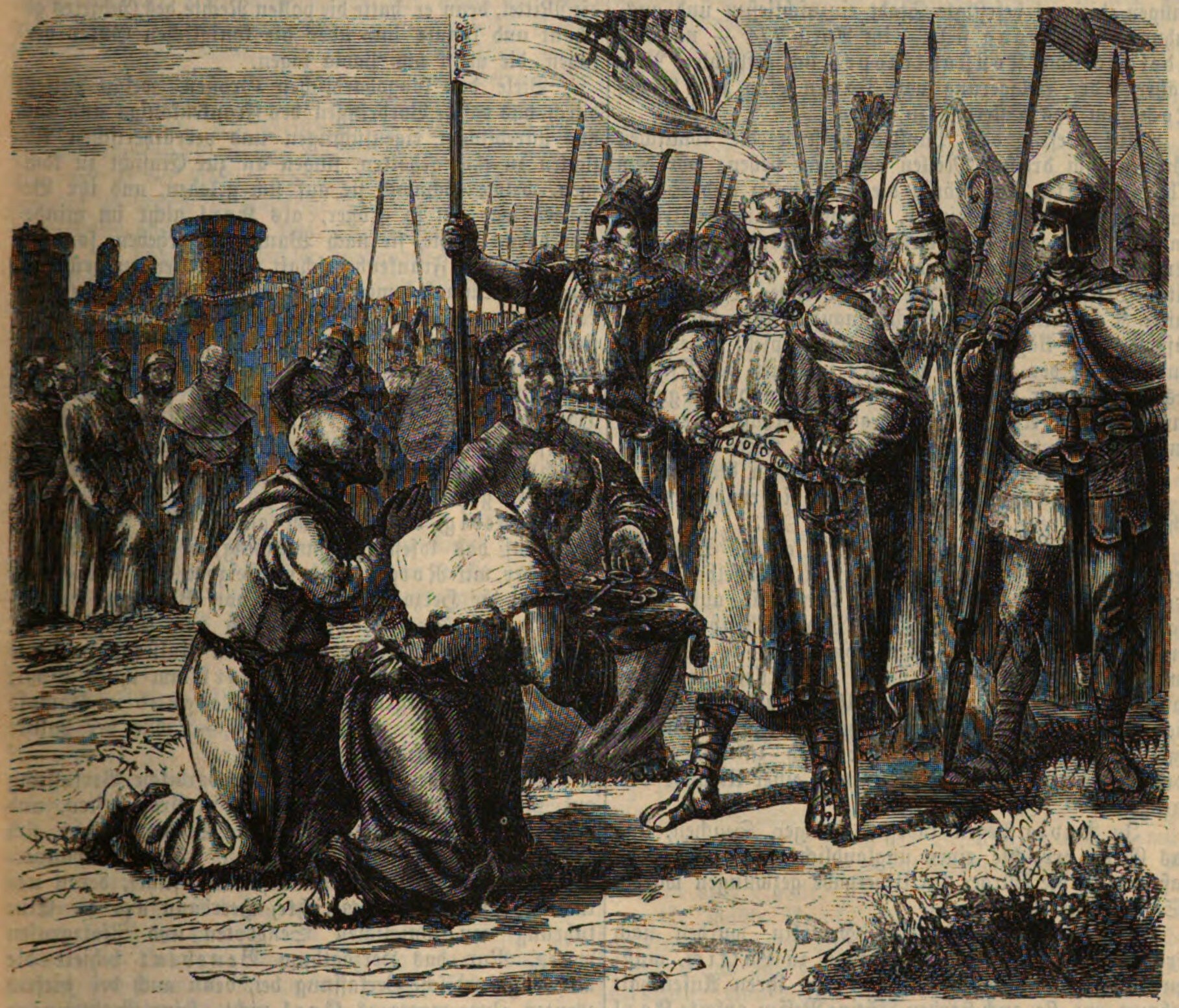 Pavia surrenders to Charlemagne