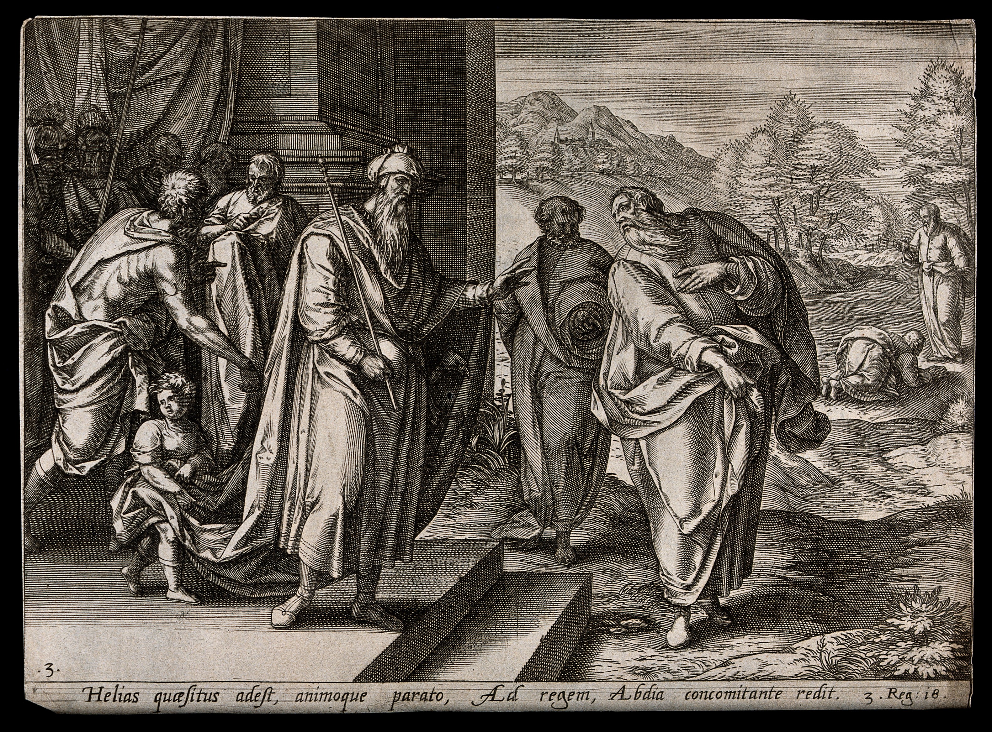 Elijah is led to his confrontation with King Aha