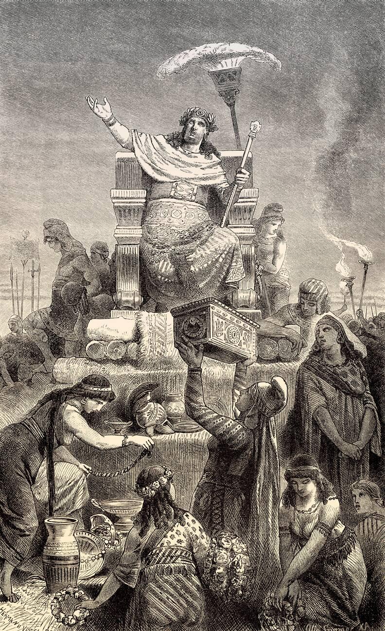 Croesus, king of Lydia, on the pyre