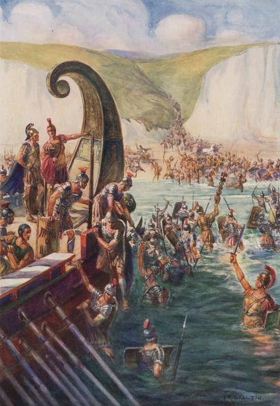 Landing of the Romans