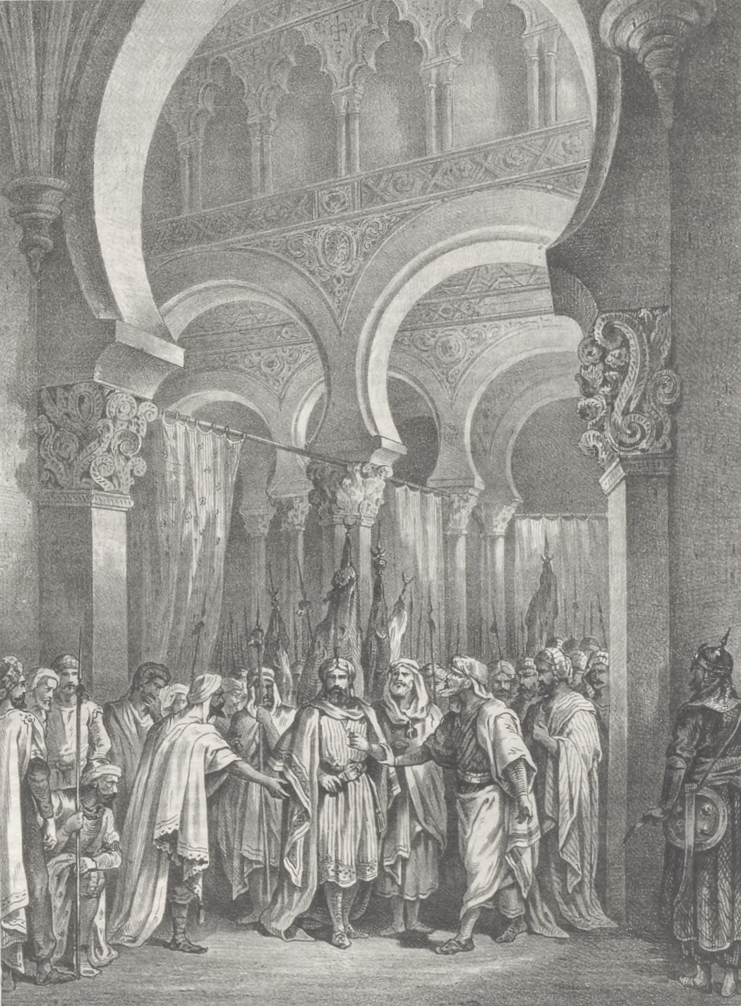 Abderrahman choses his son Hixem as his successor