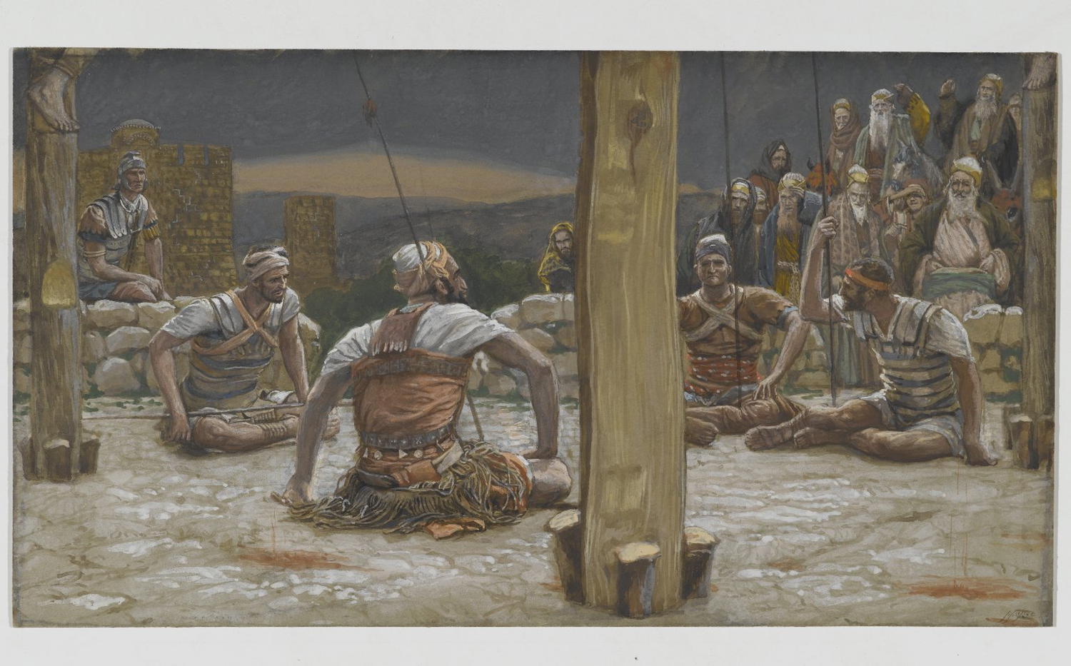 The Four Guards Sat Down and Watched Him