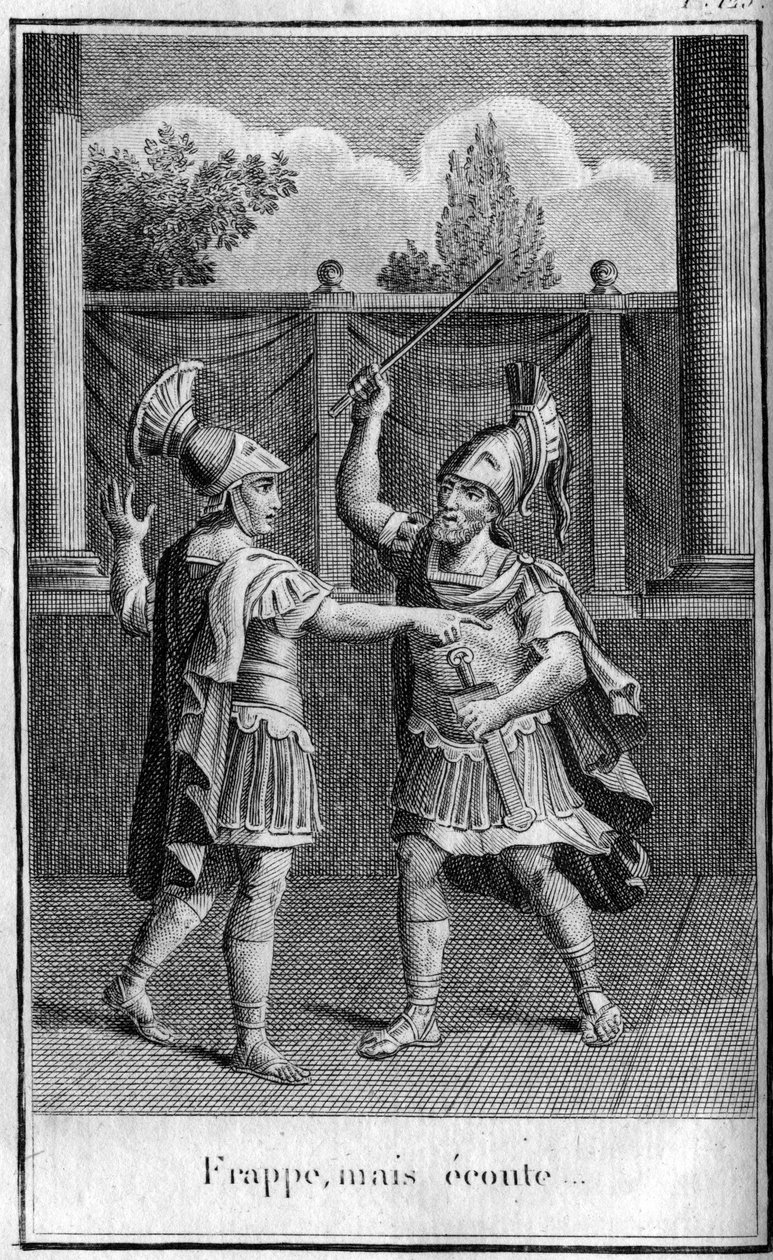 Strike, but listen, response made by Themistocles Athenian statesman and strategist to the threats of Eurybiades