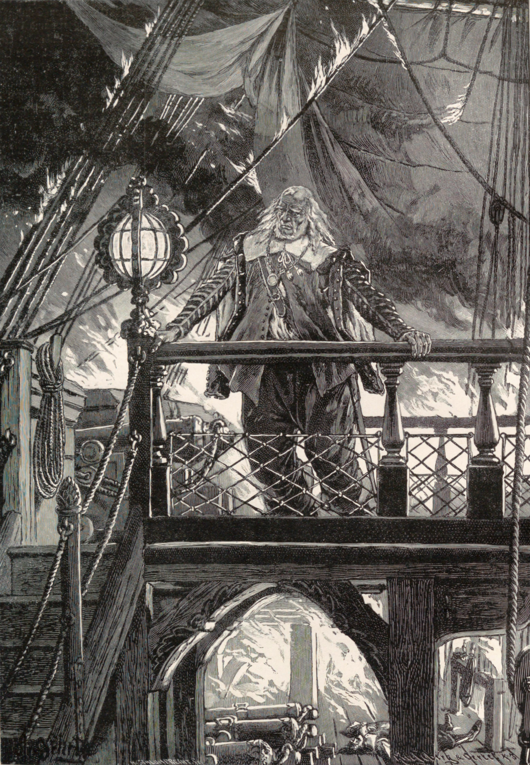Berend Jacobsen Karpfanger during the downfall of Wapen von Hamburg