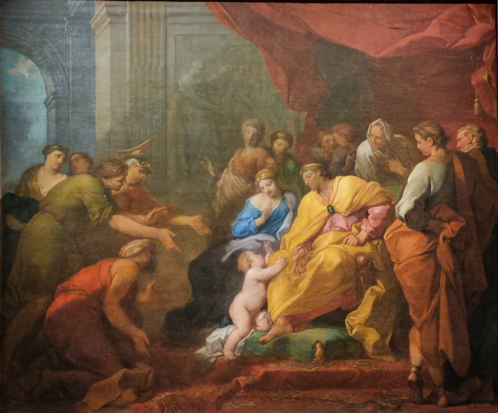 The young Pyrrhus at the court of King Glaucias, by Hyacinthe Collin de Vermont