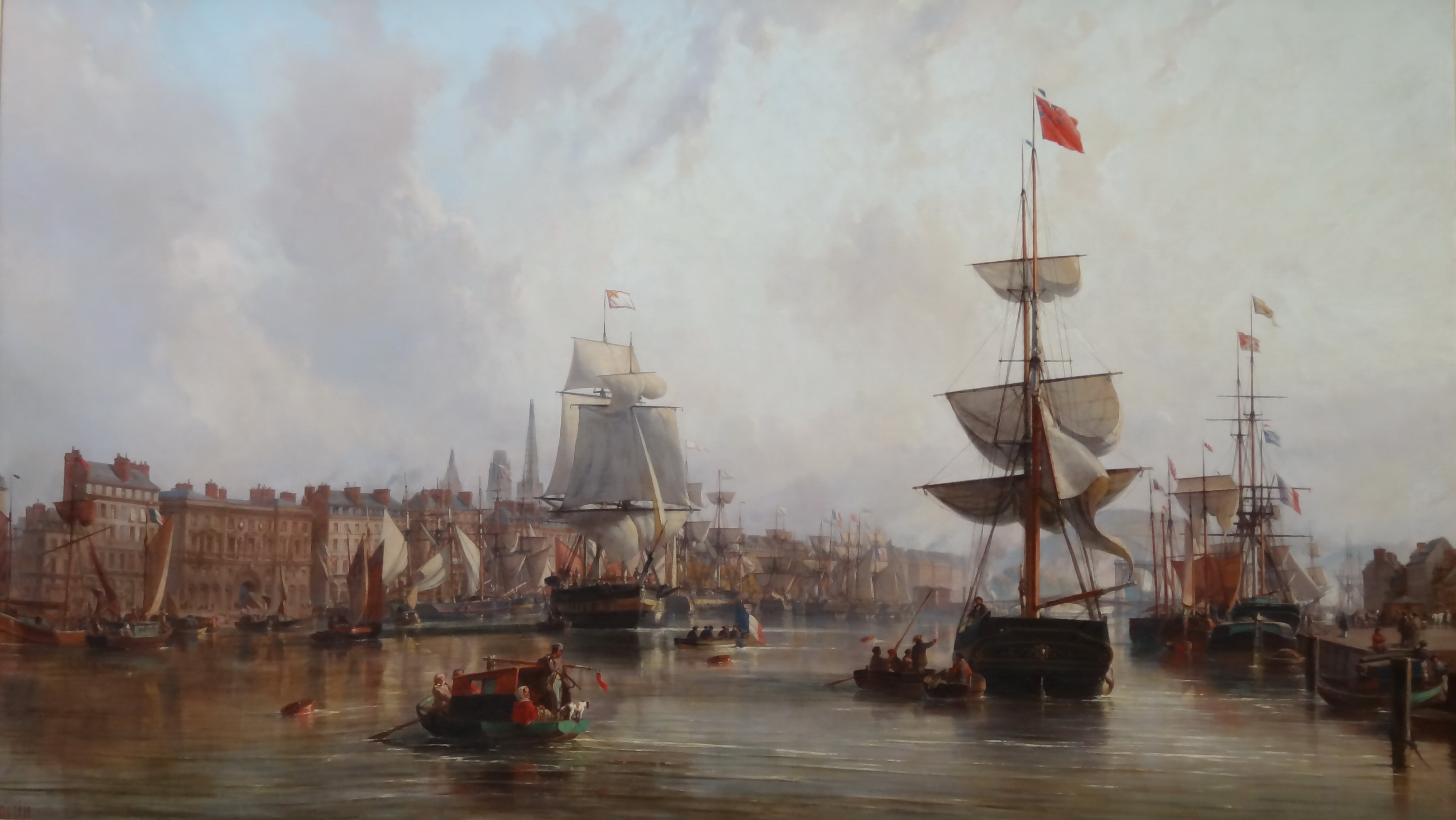 The port of Rouen, general view