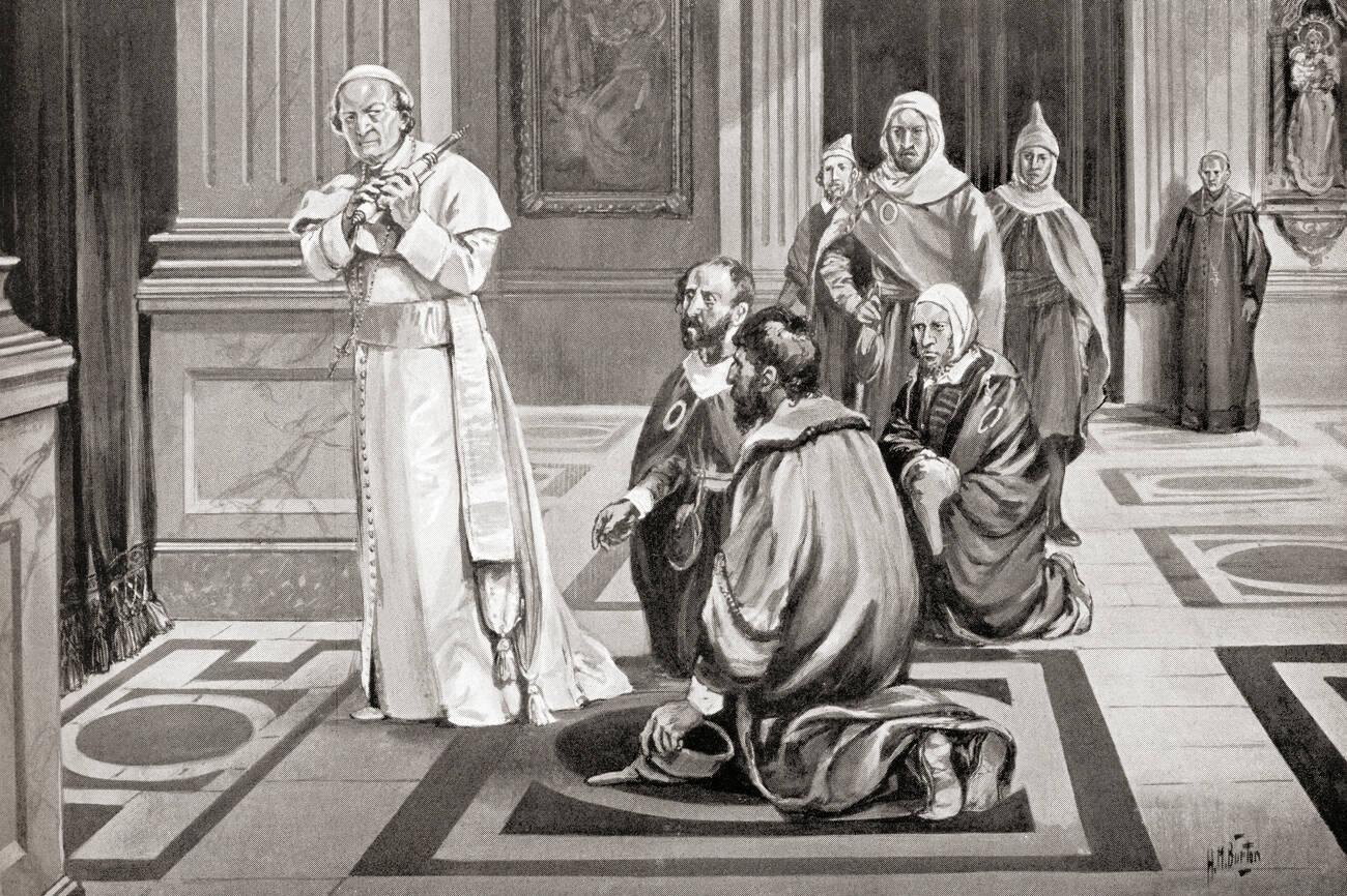 The Jews pay homage to the Pope