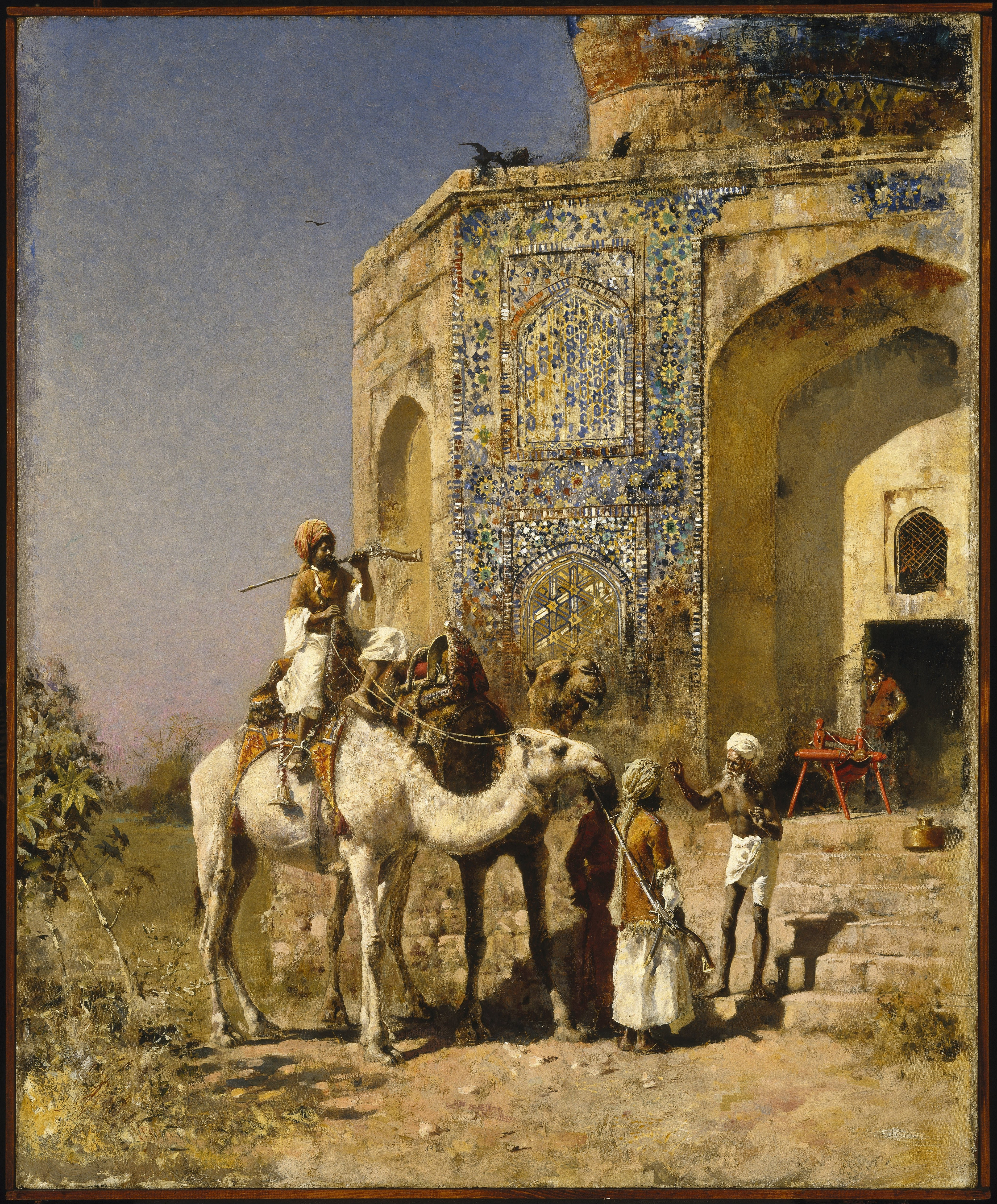 The Old Blue-Tiled Mosque outside Delhi