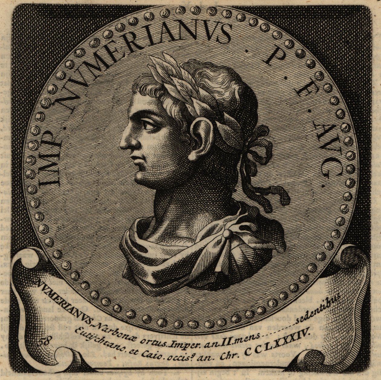Portrait of Roman Emperor Numerian