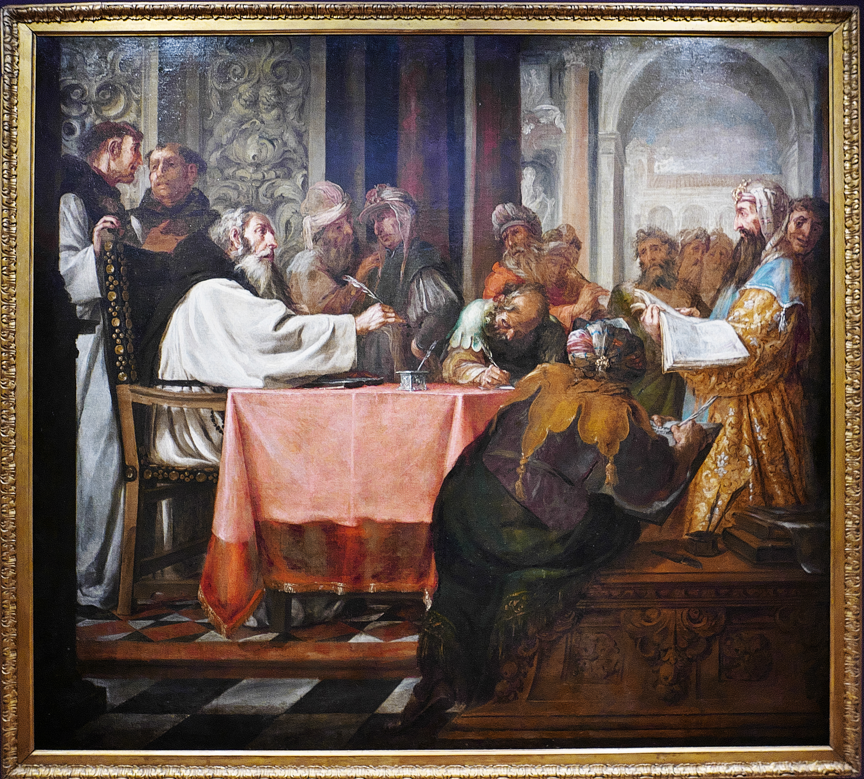 Saint Jerome arguing with the pagan doctors