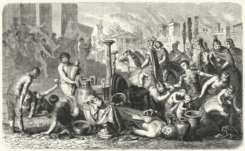 The Romans Carrying Off the Art Treasures of Greece