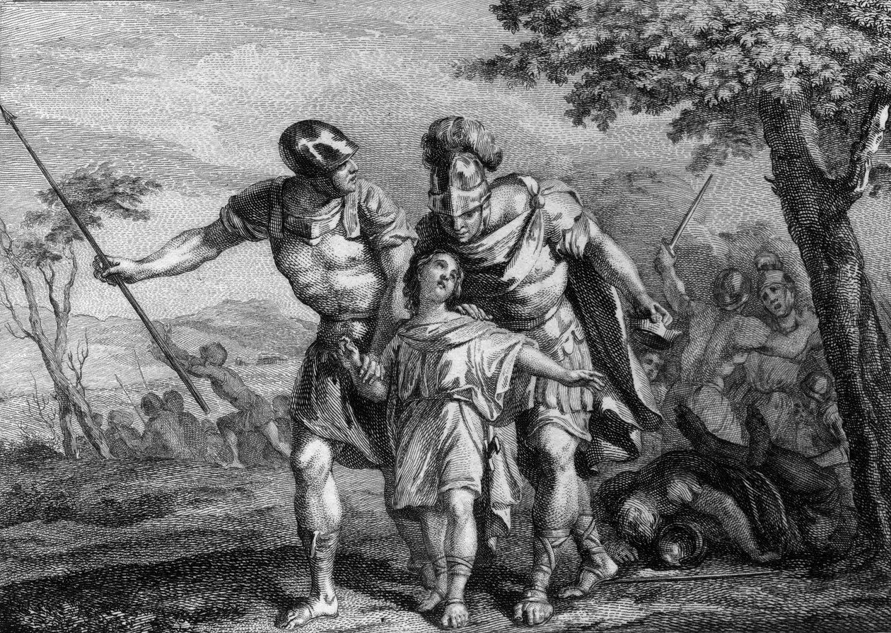 Liberation of Childebert II, son of Childebert and Brunehild