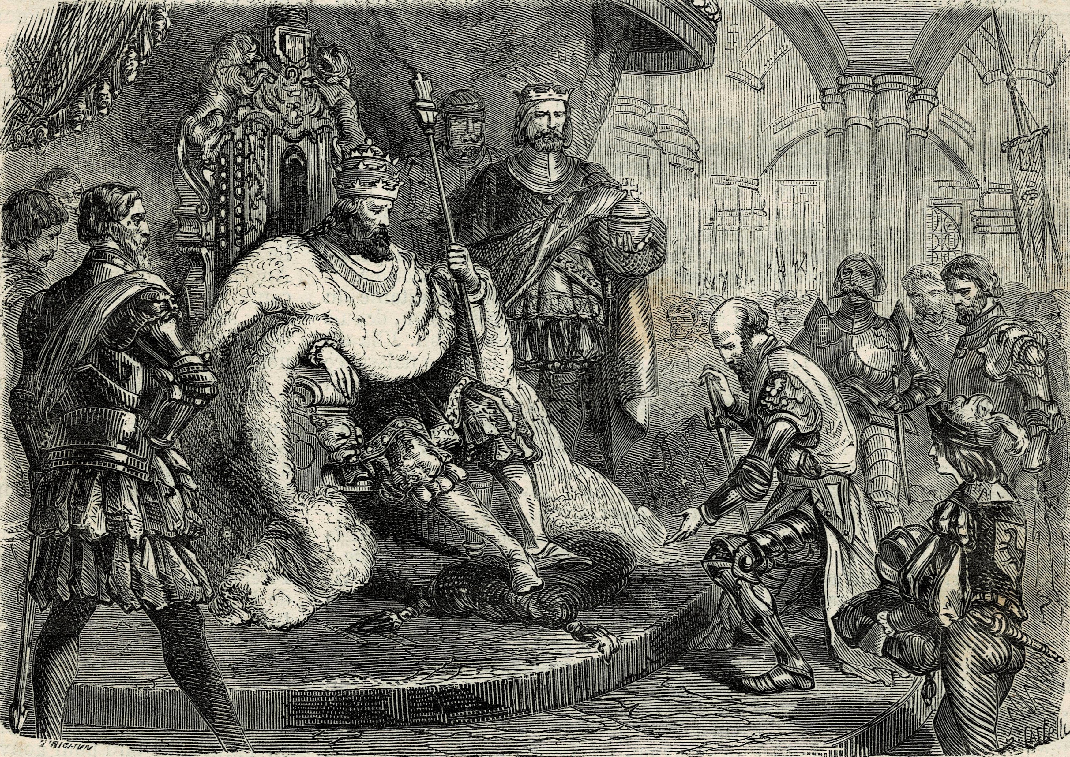 April 10, Albert, Grand Master of the Teutonic Order, paying homage to Sigismund