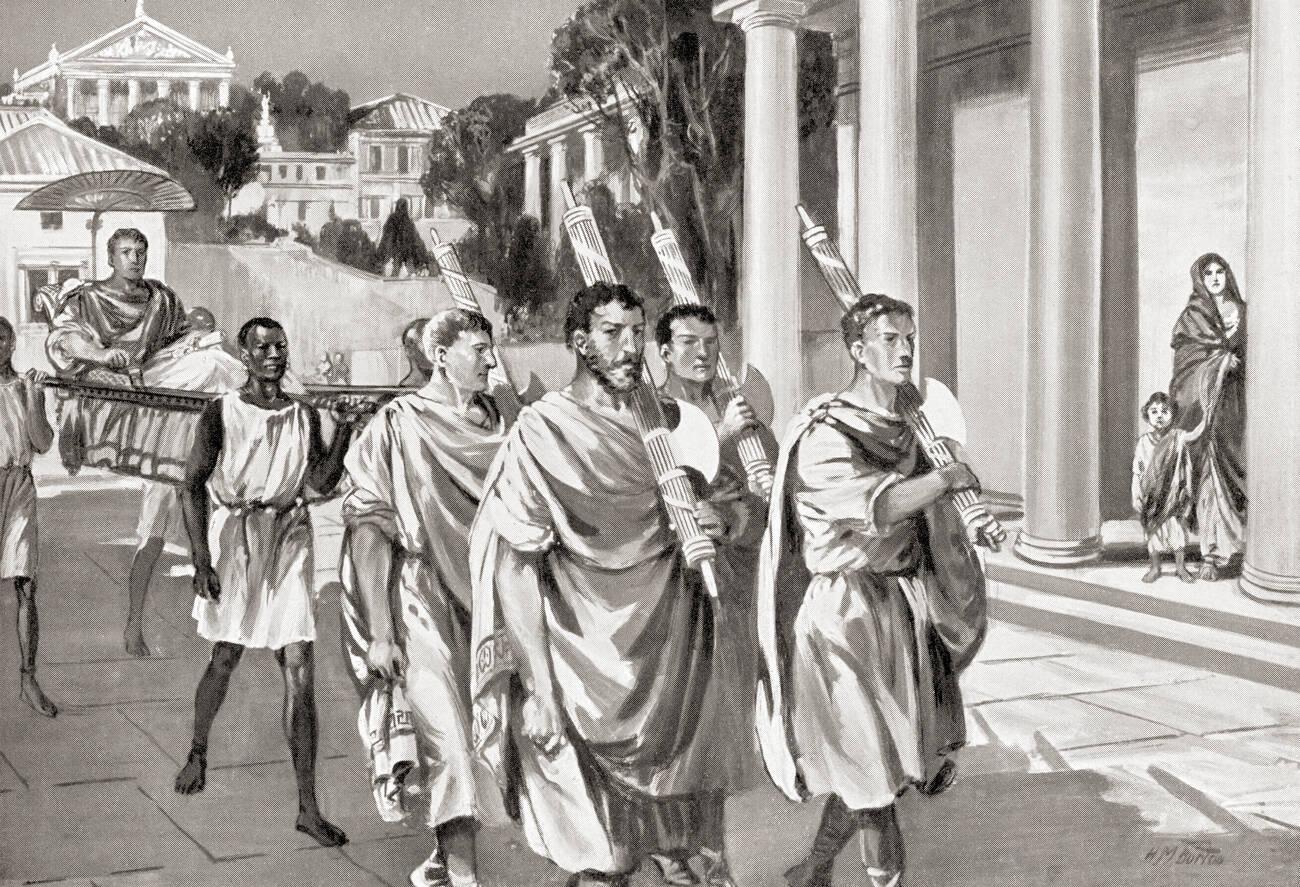(own date) Lictors carrying fasces