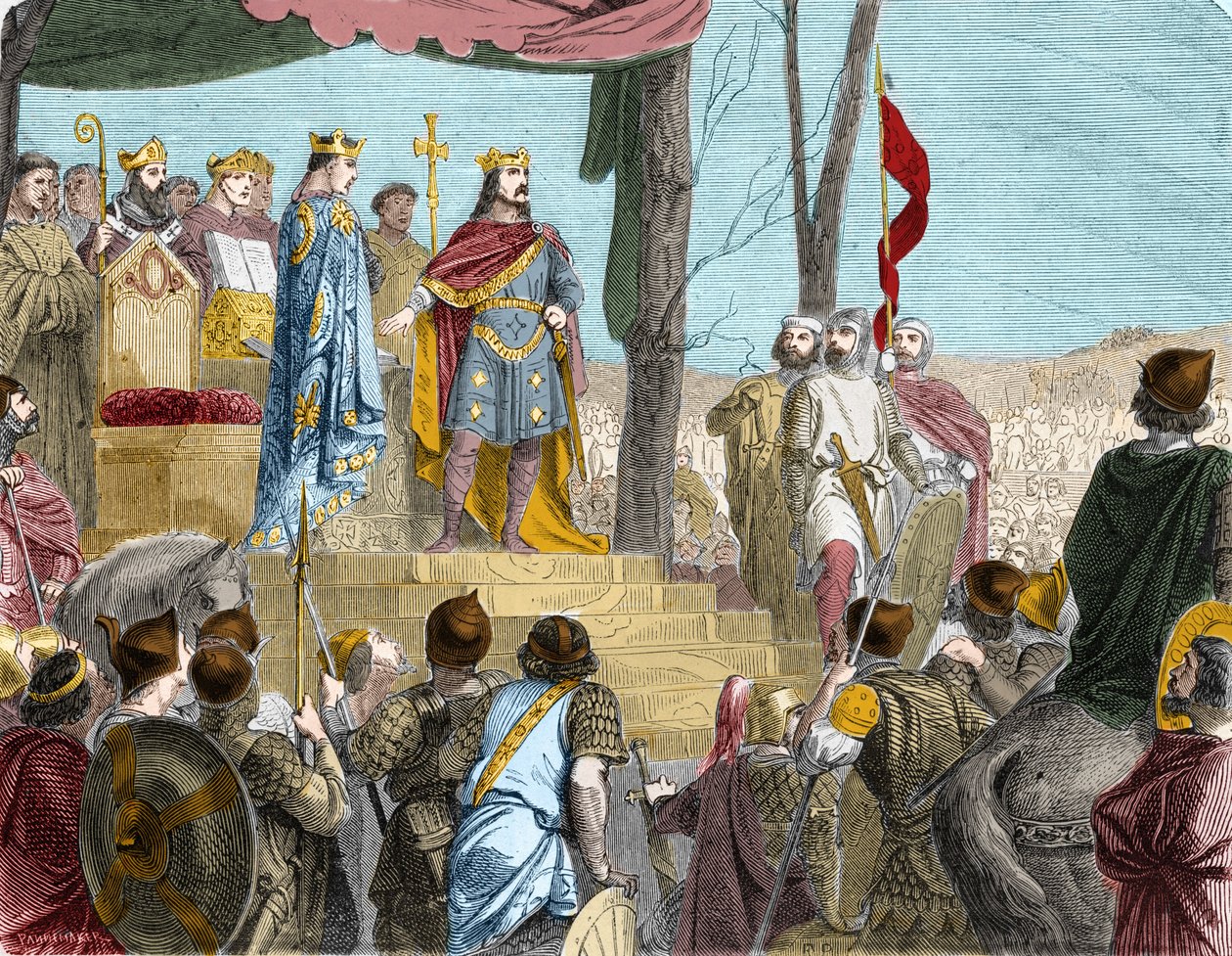 Oaths of Strasbourg between Louis the German